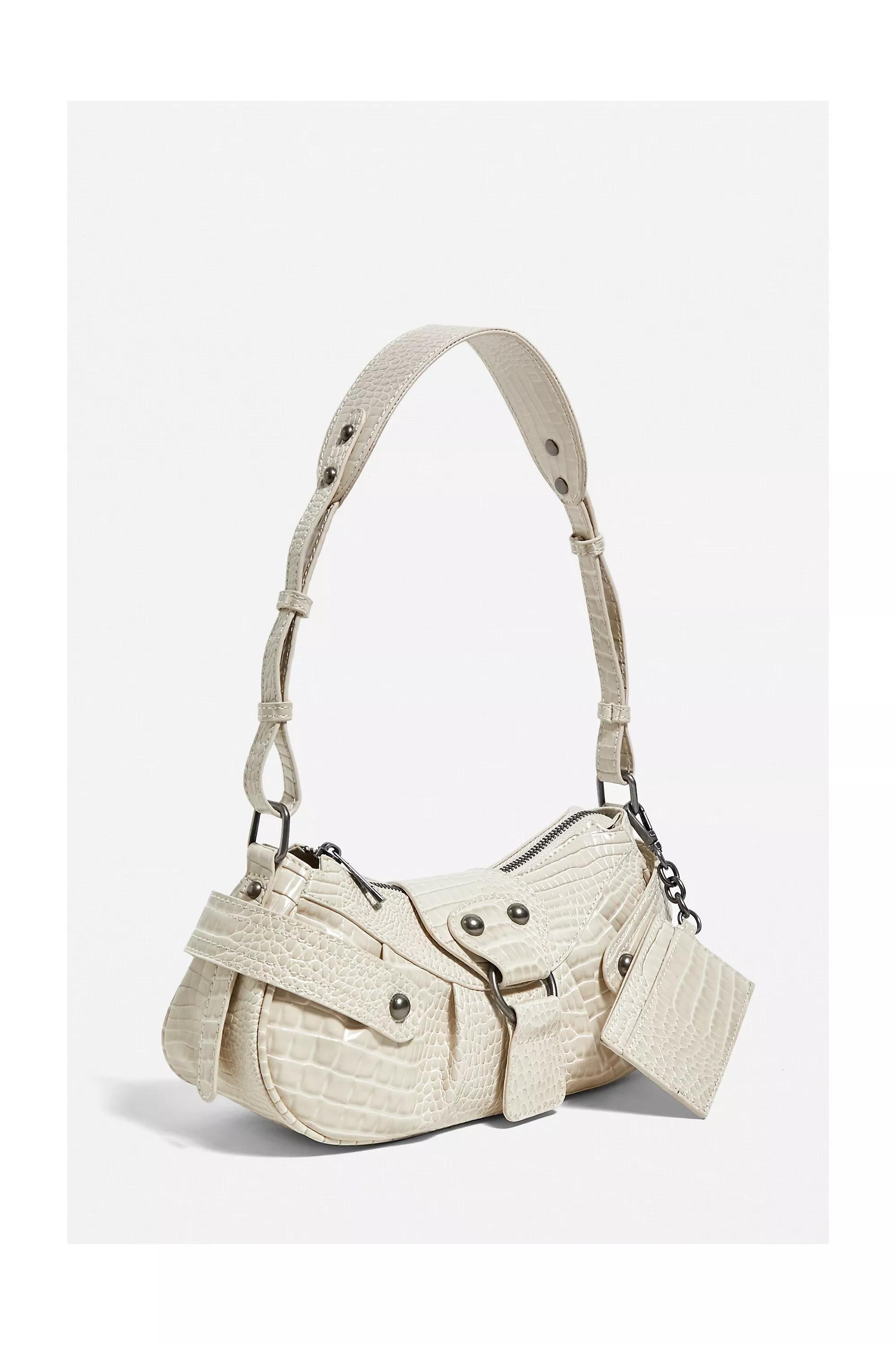 Cream Uo Y2K Biker Shoulder Bag, CREME, large image number 2