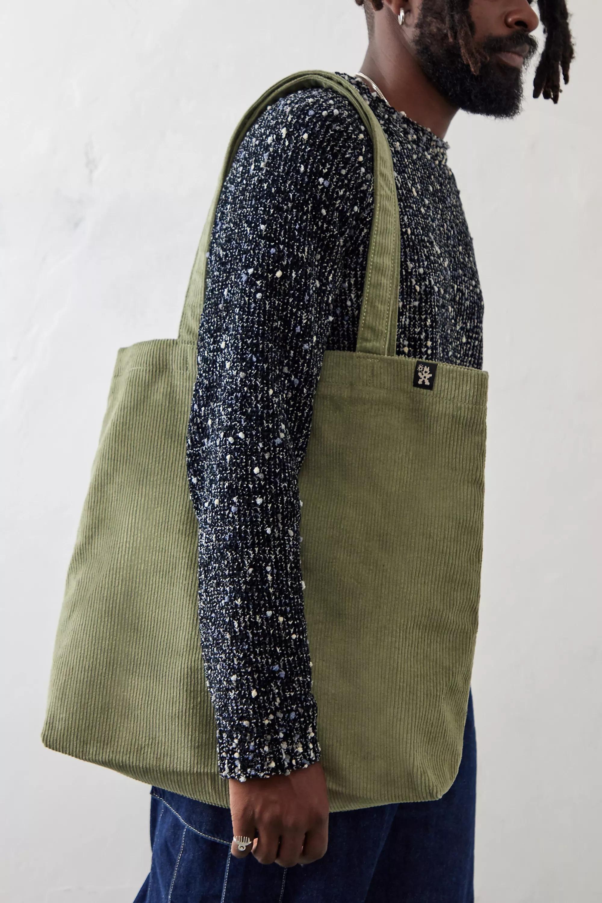Green Nomad Corduroy Tote Bag, GRN, large image number 0