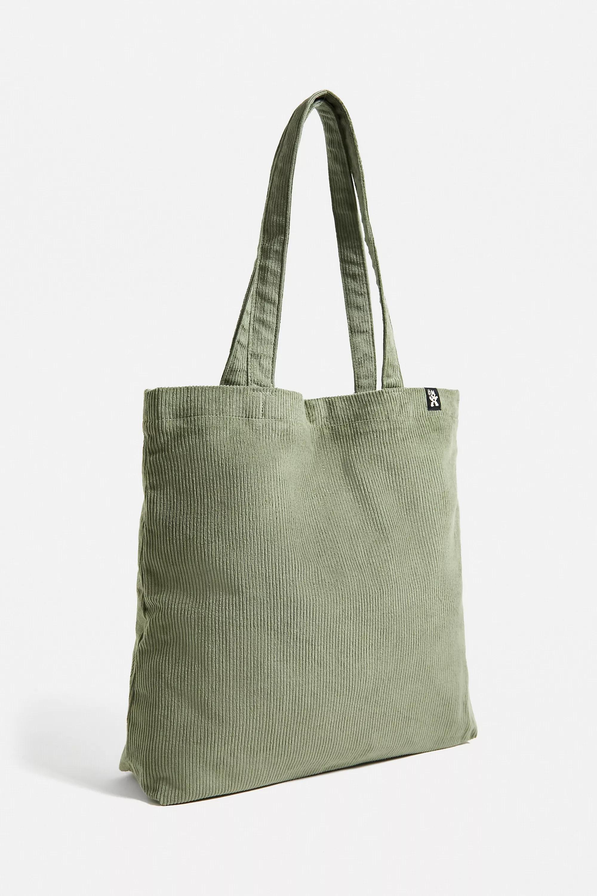 Green Nomad Corduroy Tote Bag, GRN, large image number 3