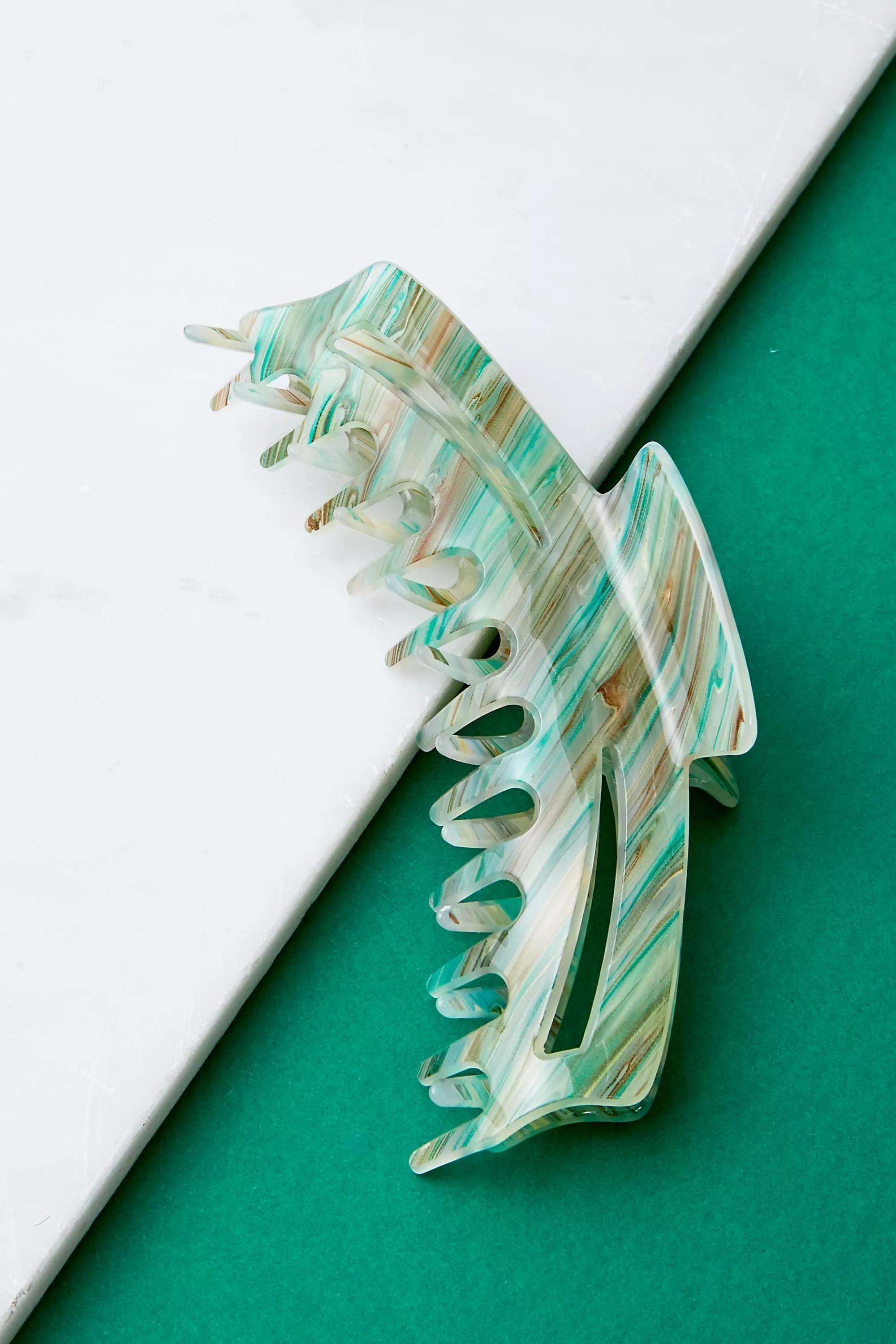 Green Extra-Large Claw Clip, , large image number 1