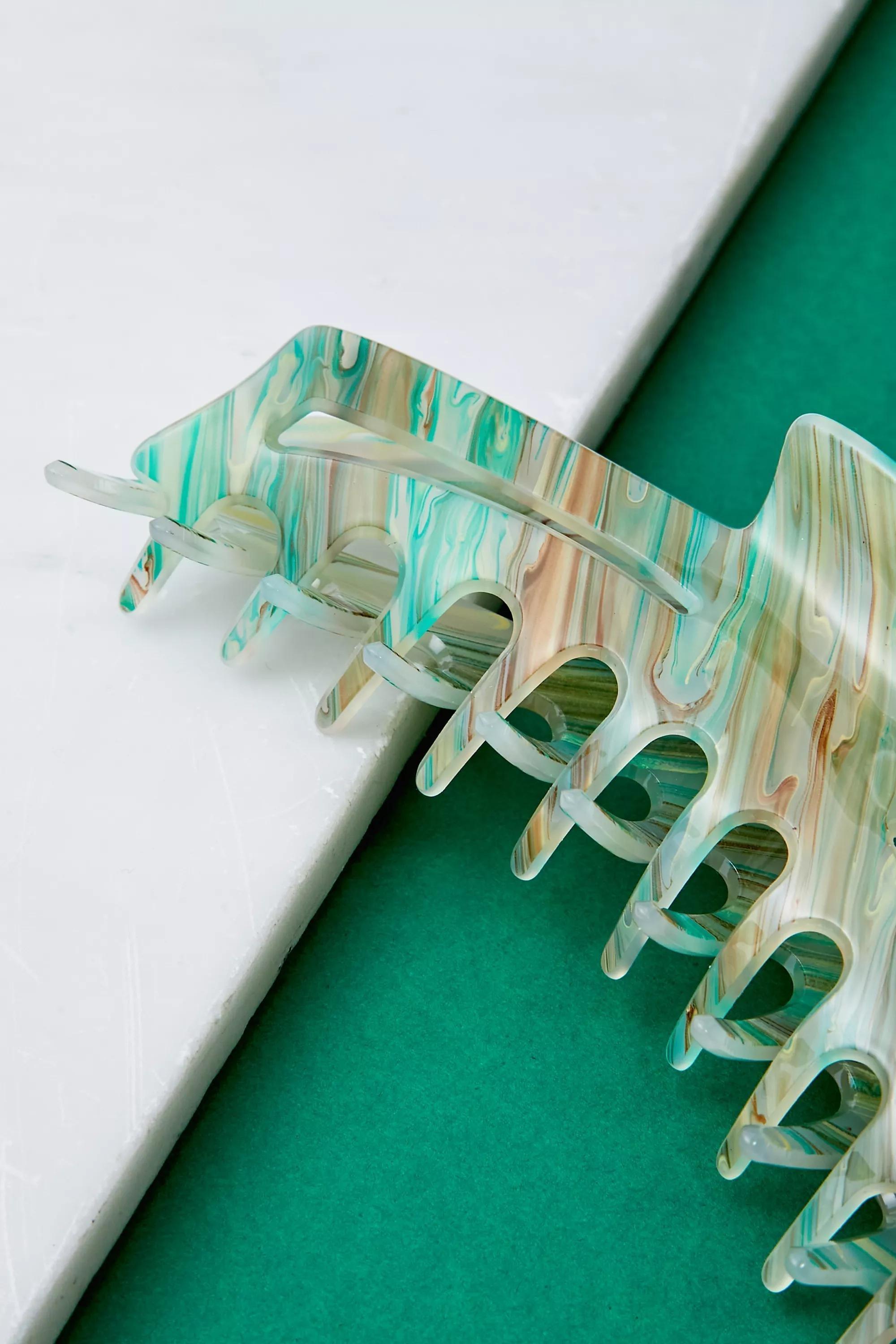 Green Extra-Large Claw Clip, , large image number 3