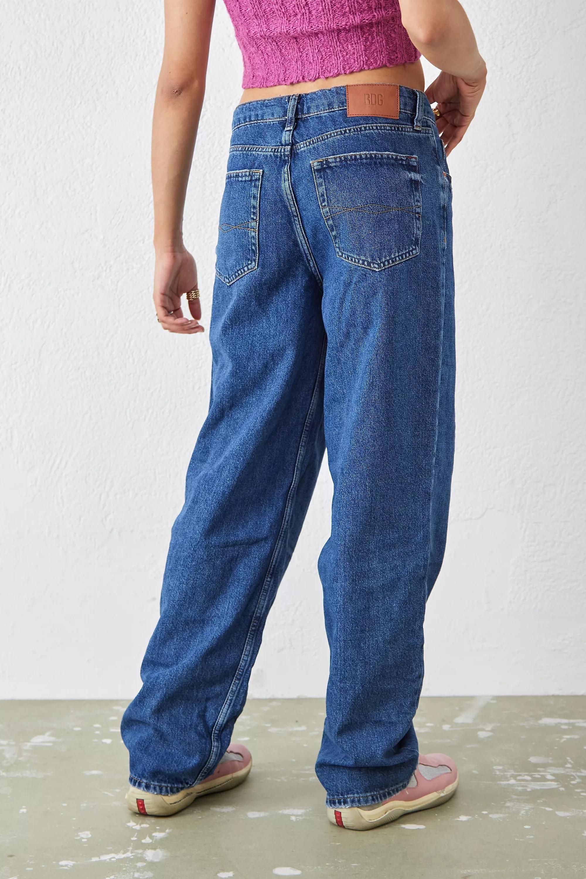 Blue Denim Vintage Wash Boyfriend Jeans, , large image number 2