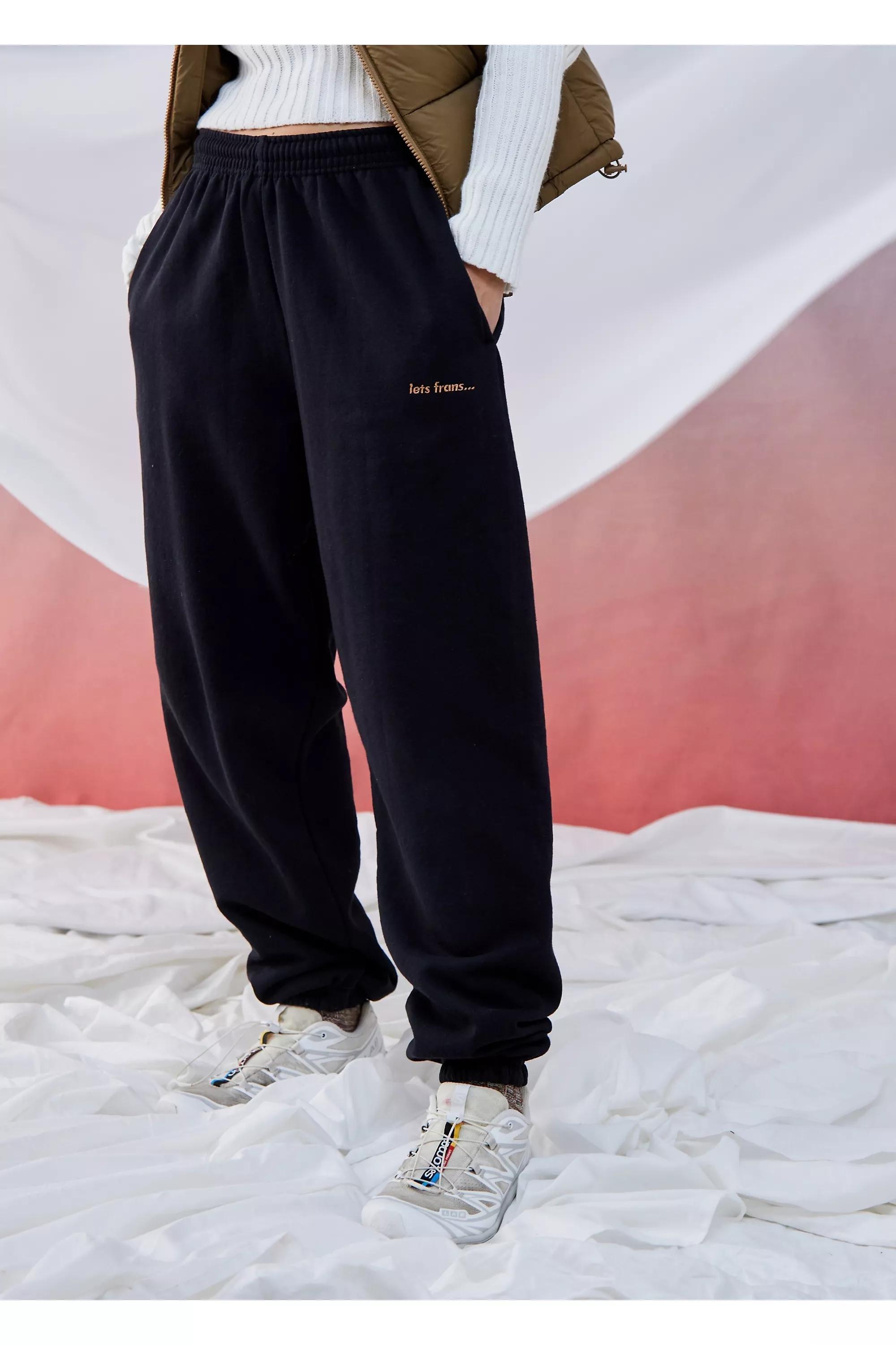 BLK iets frans. Black Gold Cuffed Joggers Urban Outfitters