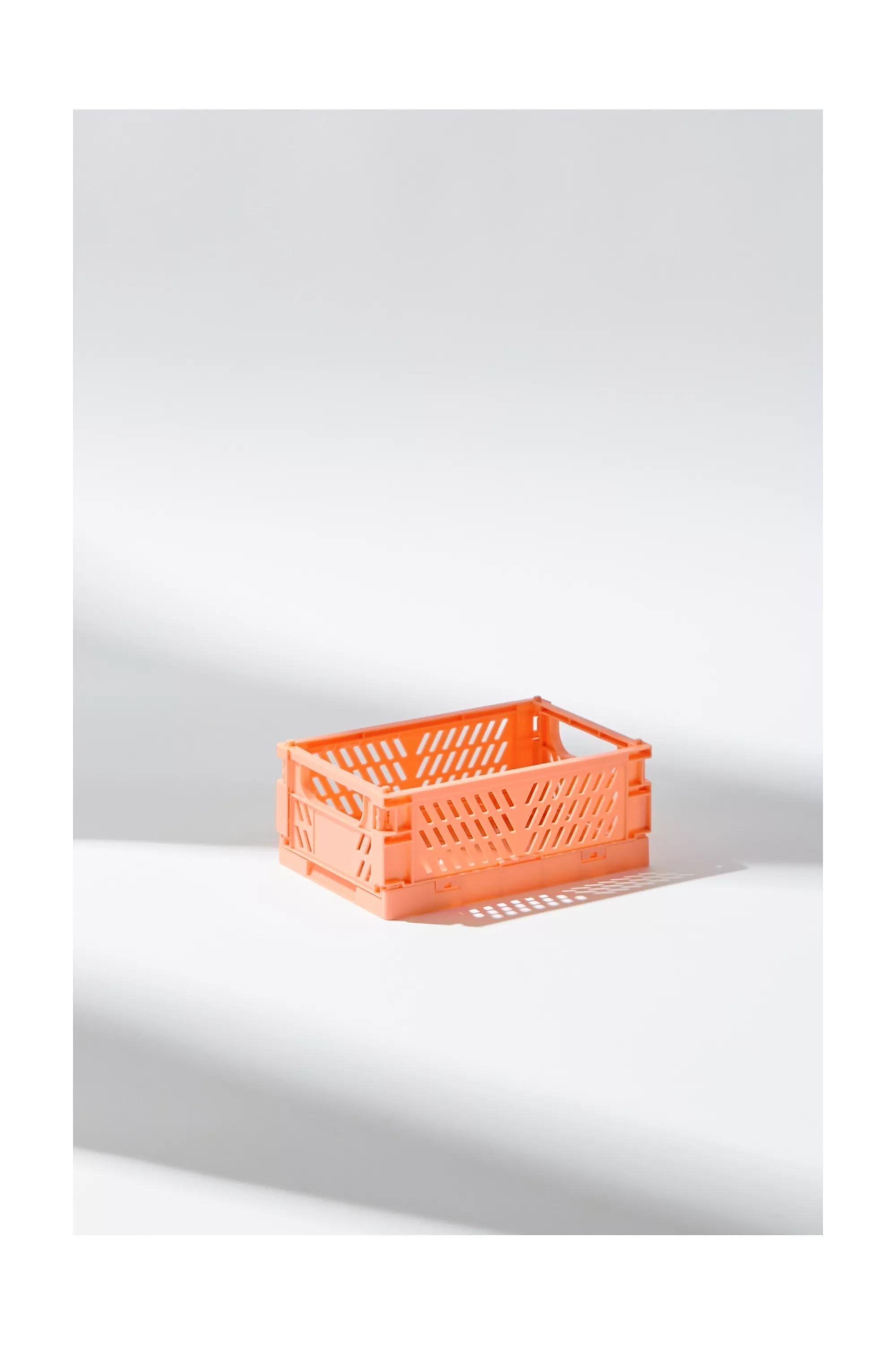 Pink Extra-Small Folding Storage Crate, , large image number 0