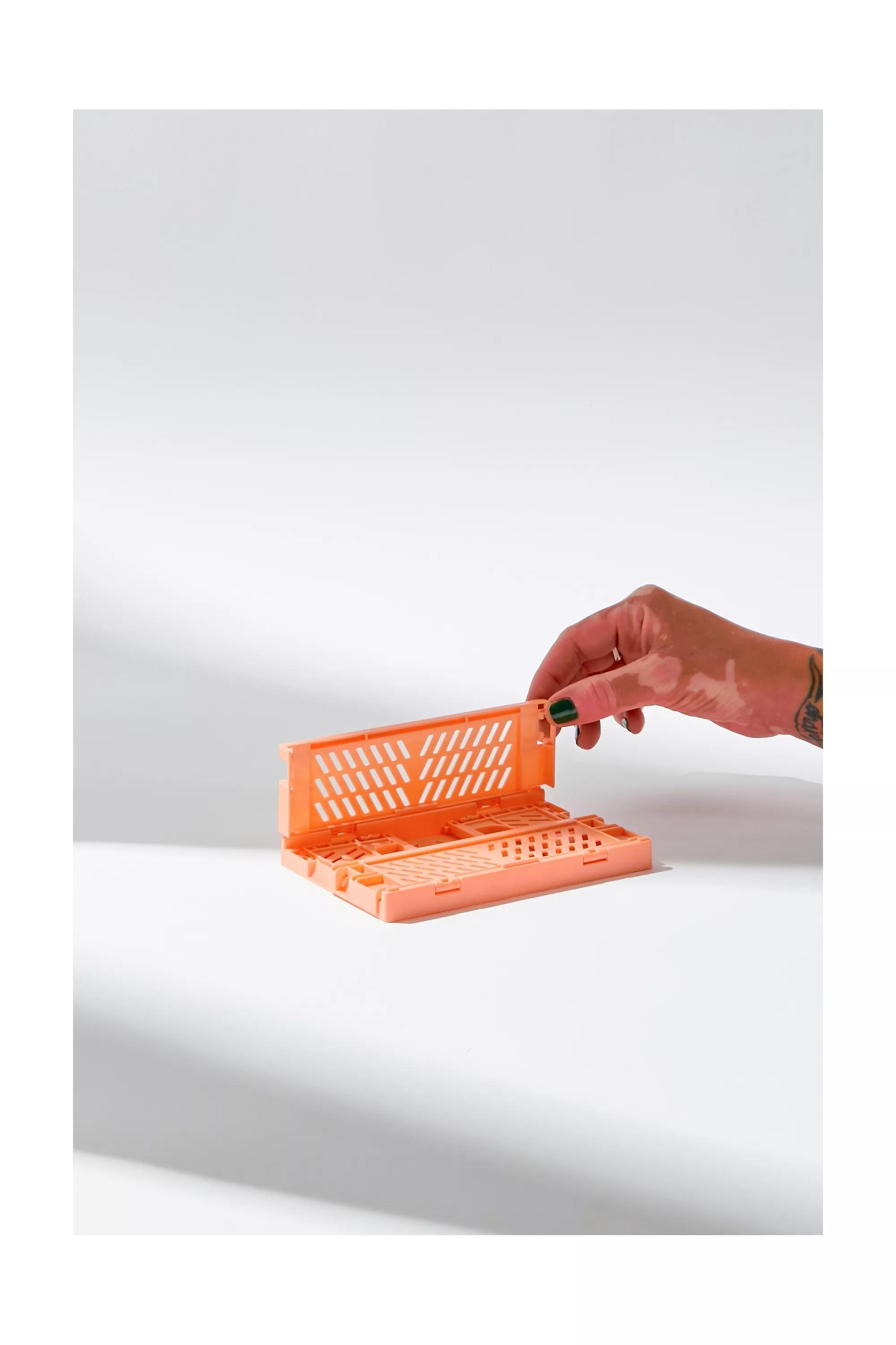 Pink Extra-Small Folding Storage Crate, , large image number 2