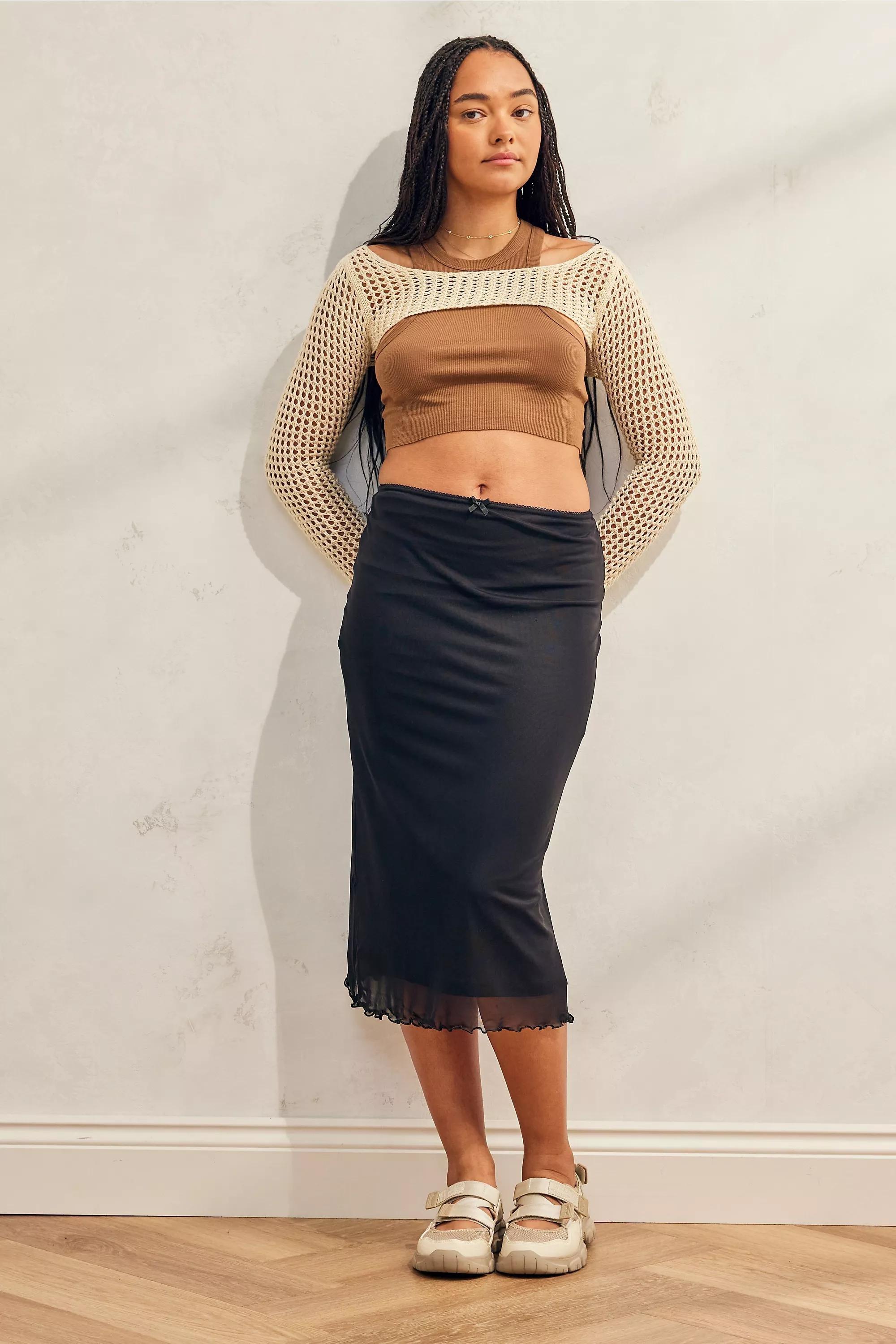 UO Mesh Midi Skirt