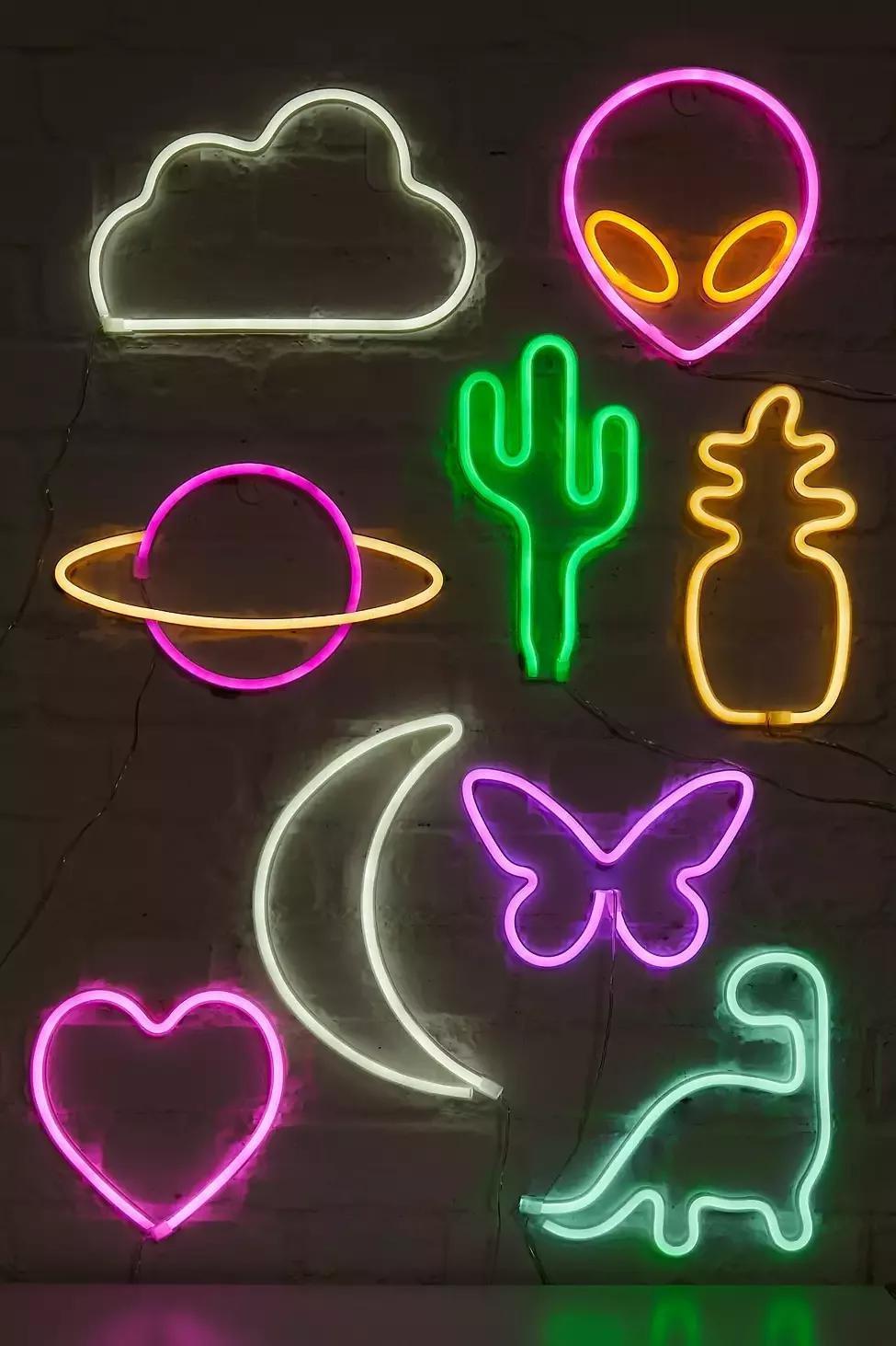 White Mini Led Dinosaur Neon Sign, , large image number 2