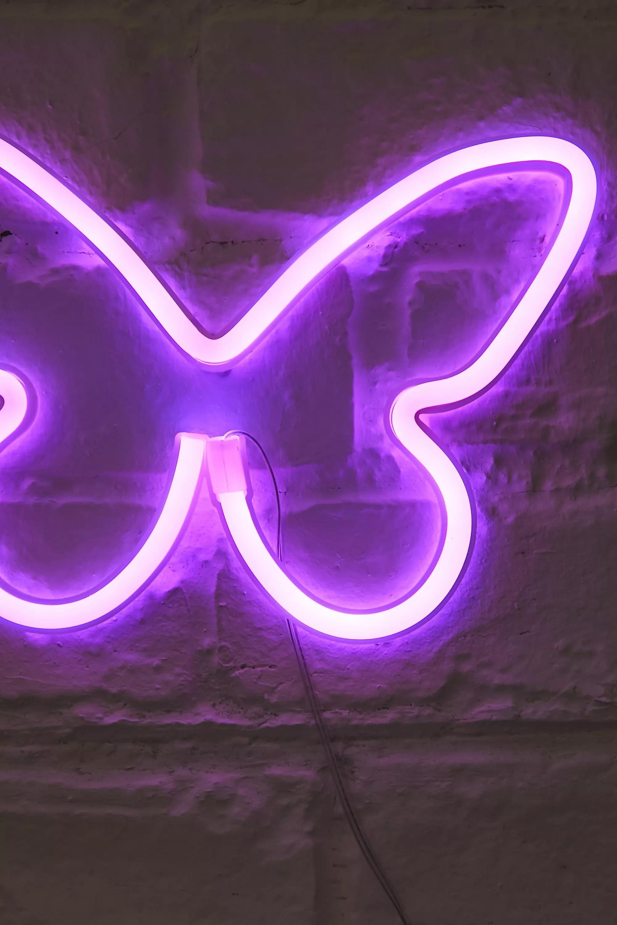 Pink Mini Led Butterfly Neon Sign, PINK, large image number 0