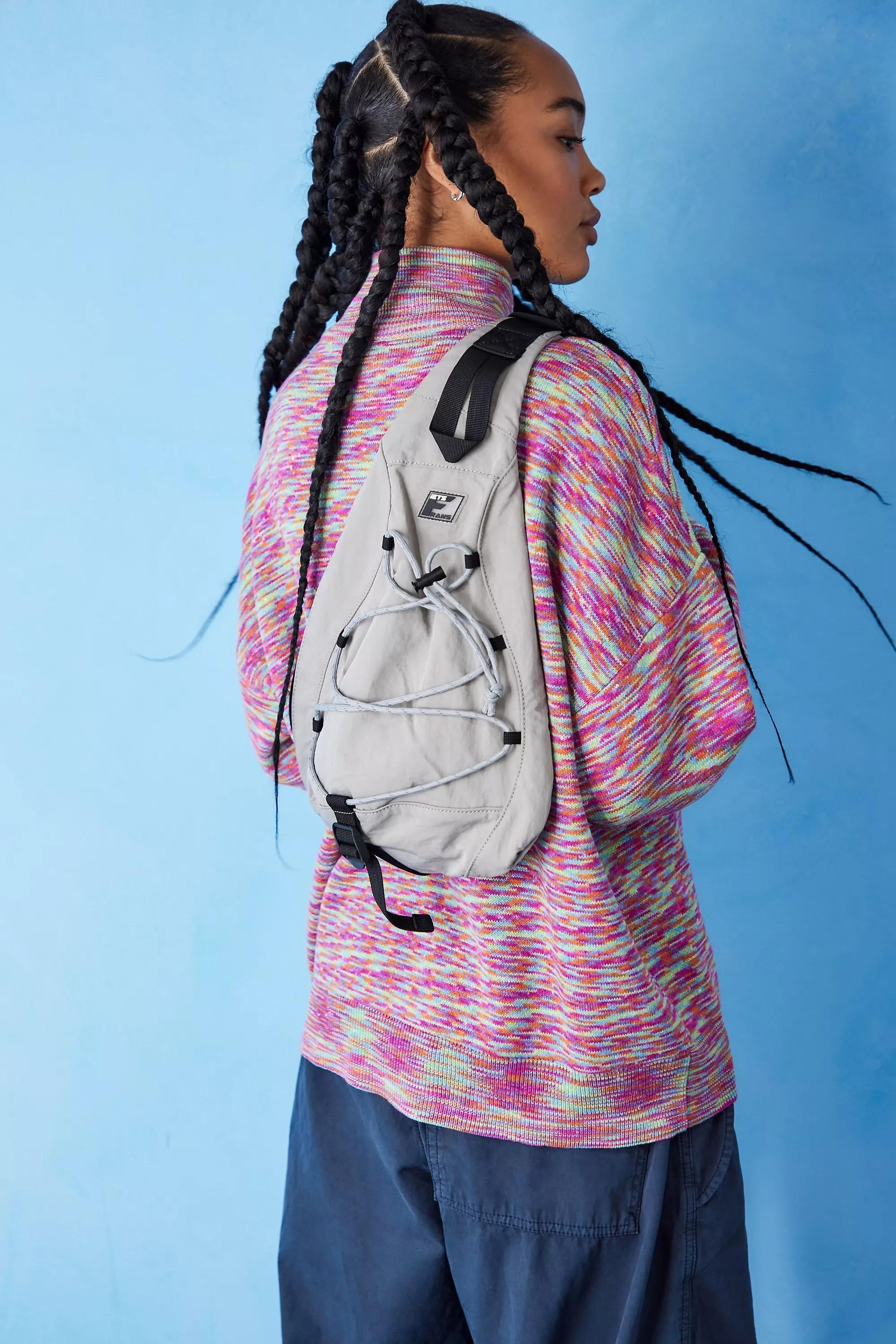 Grey One-Shoulder Rucksack, , large image number 0
