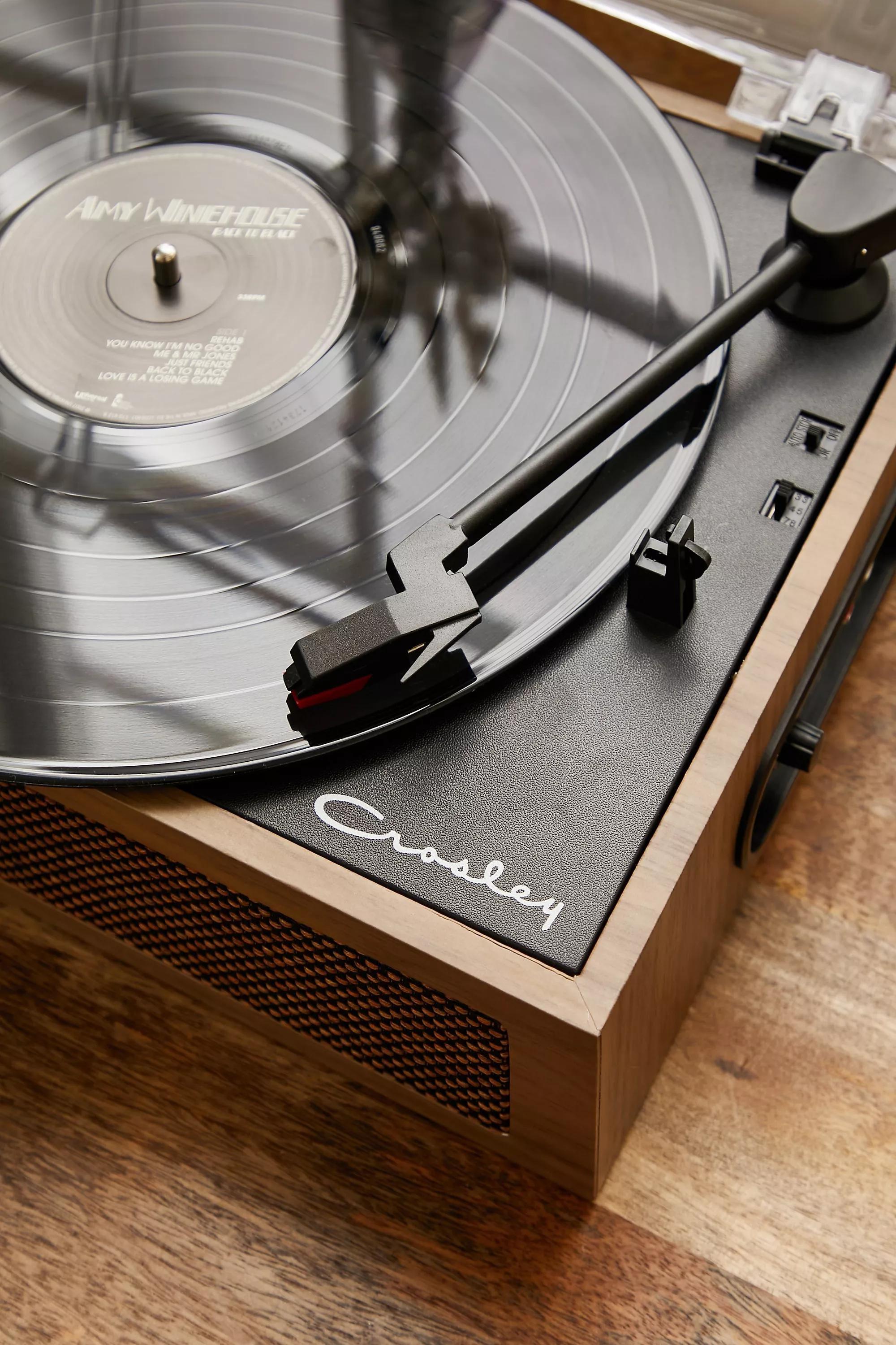 Crosley Uo Exclusive Walnut Ryder Record Player With Bluetooth Input & Output, BRN, large image number 1