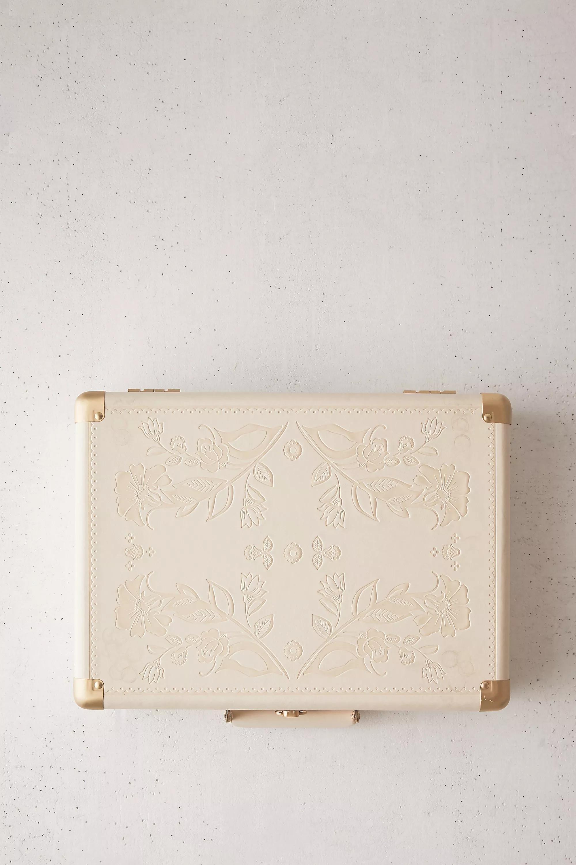 Cream Crosley Uo Exclusive Folklore Floral Cruiser Vinyl Record Player With Bluetooth Input And Output, CREME, large image number 5