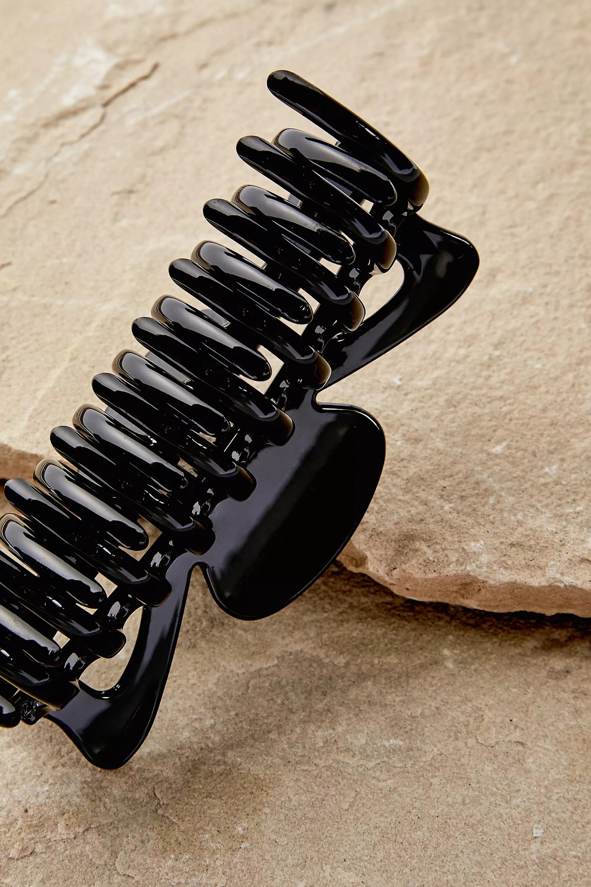 Black Mable Claw Clip, BLK, large image number 2