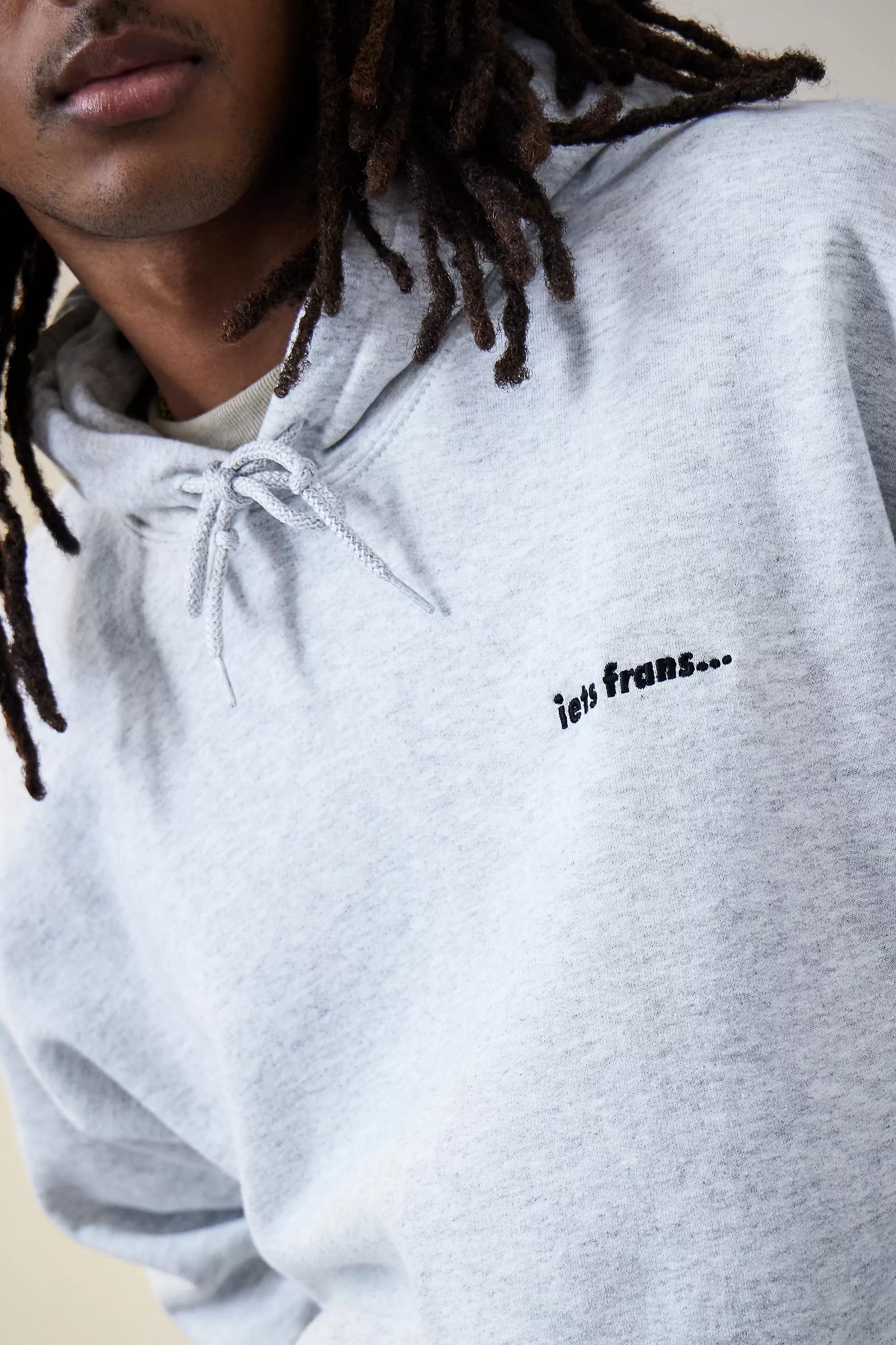 Grey Drop Shoulder Hoodie, , large image number 2