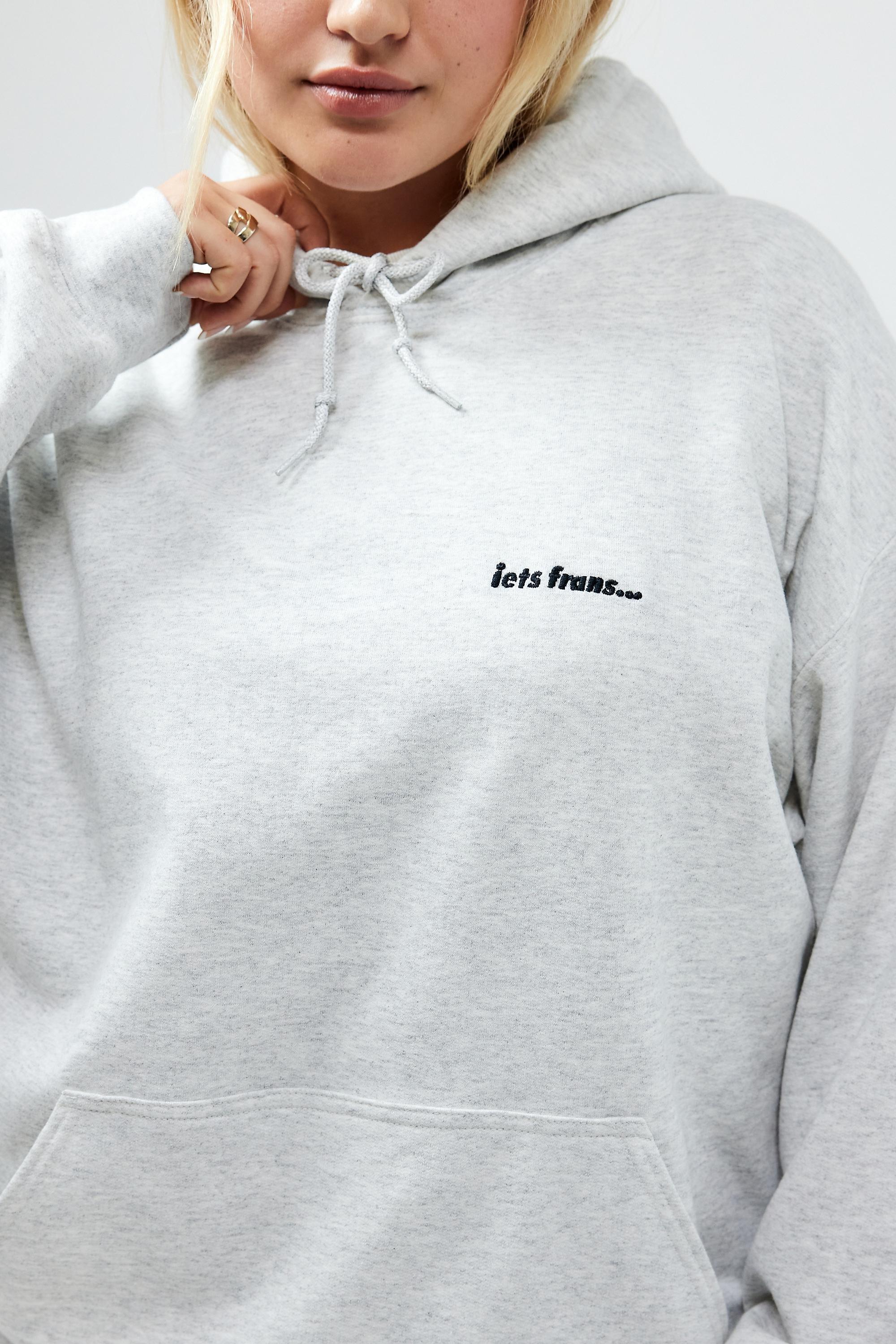 Grey Drop Shoulder Hoodie, , large image number 4