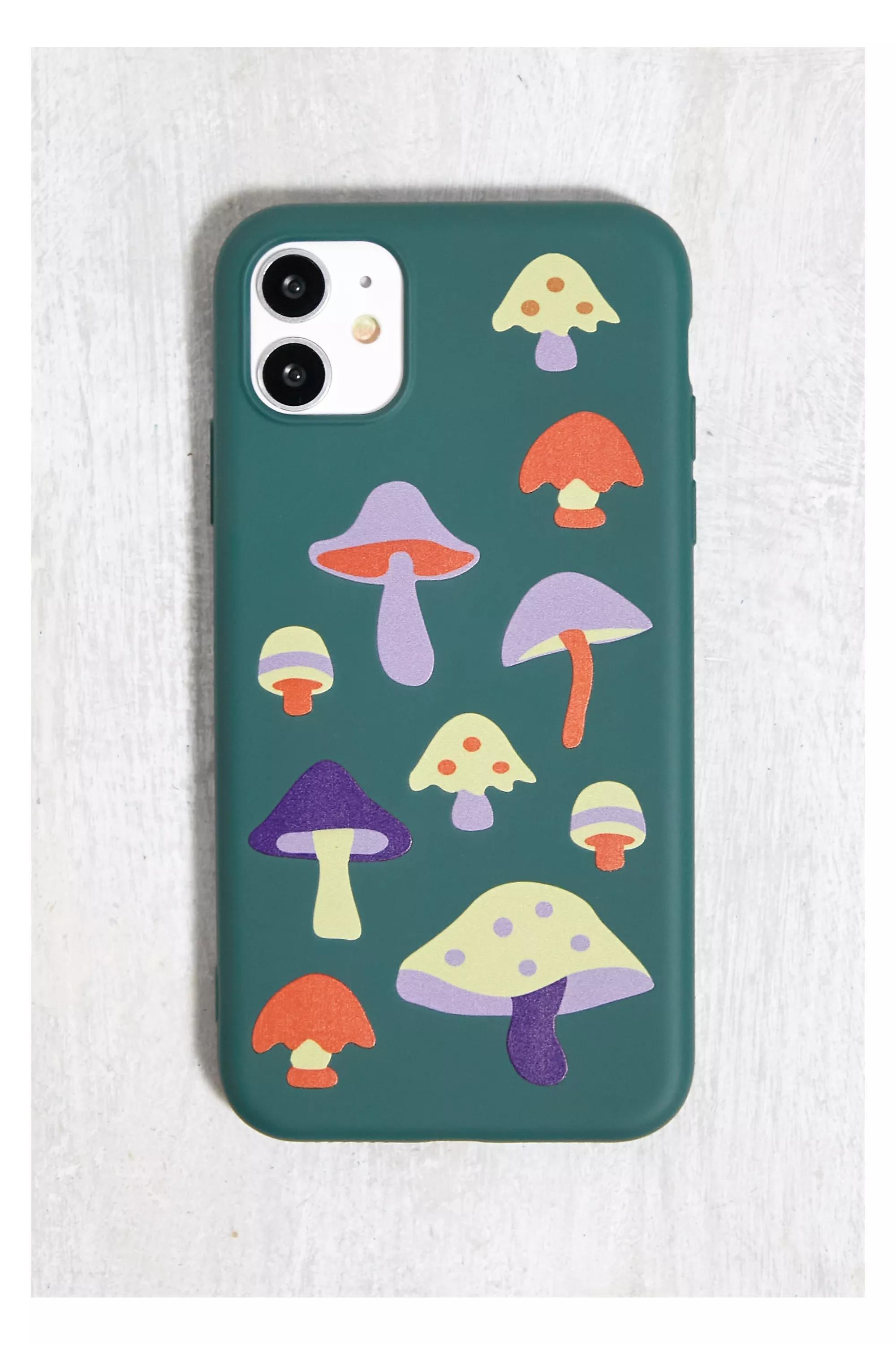 Blue iPhone 11 Dark Shrooms Case, BLUE, large image number 0