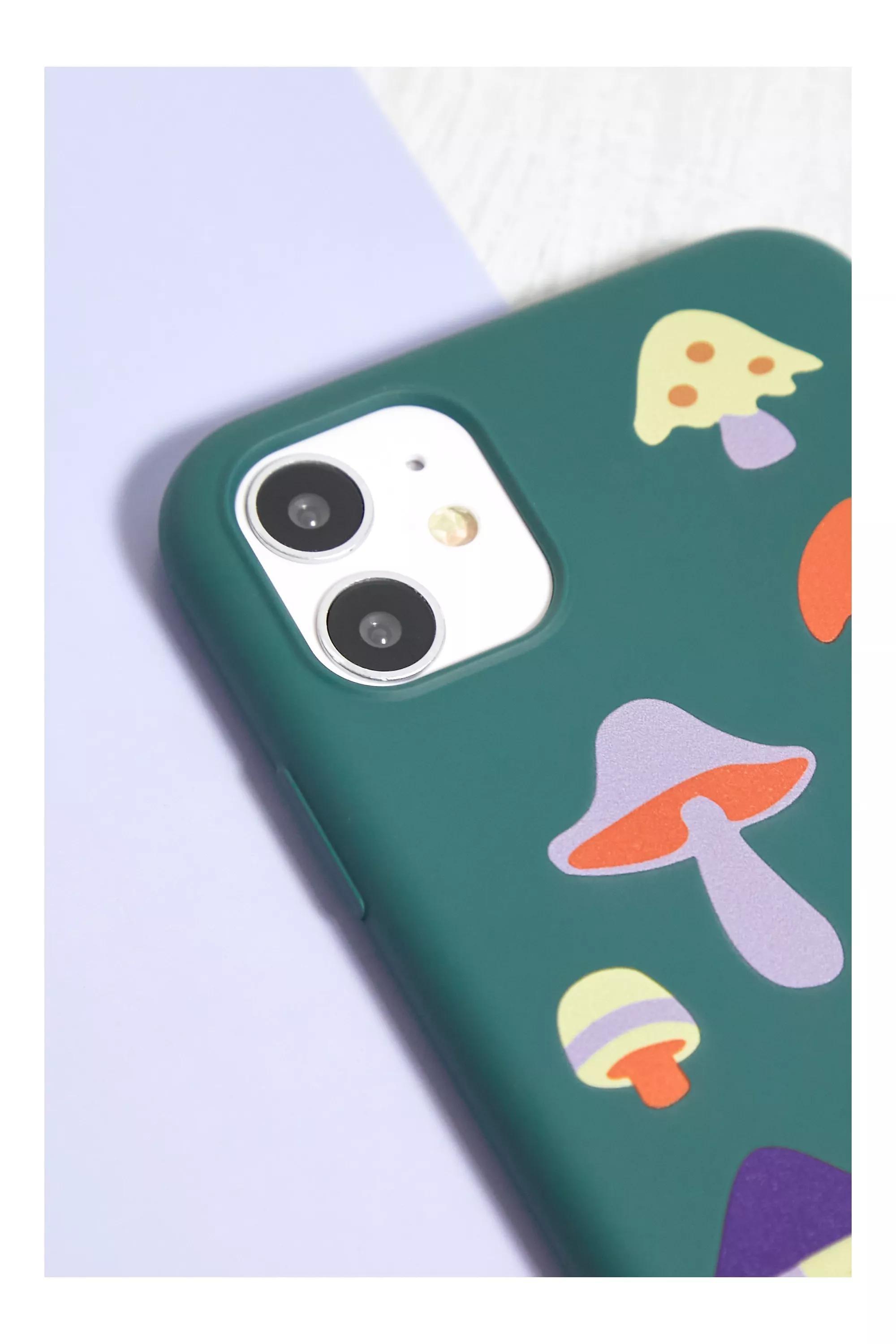 Khaki Dark Shroom Phone Case, BLUE, large image number 1