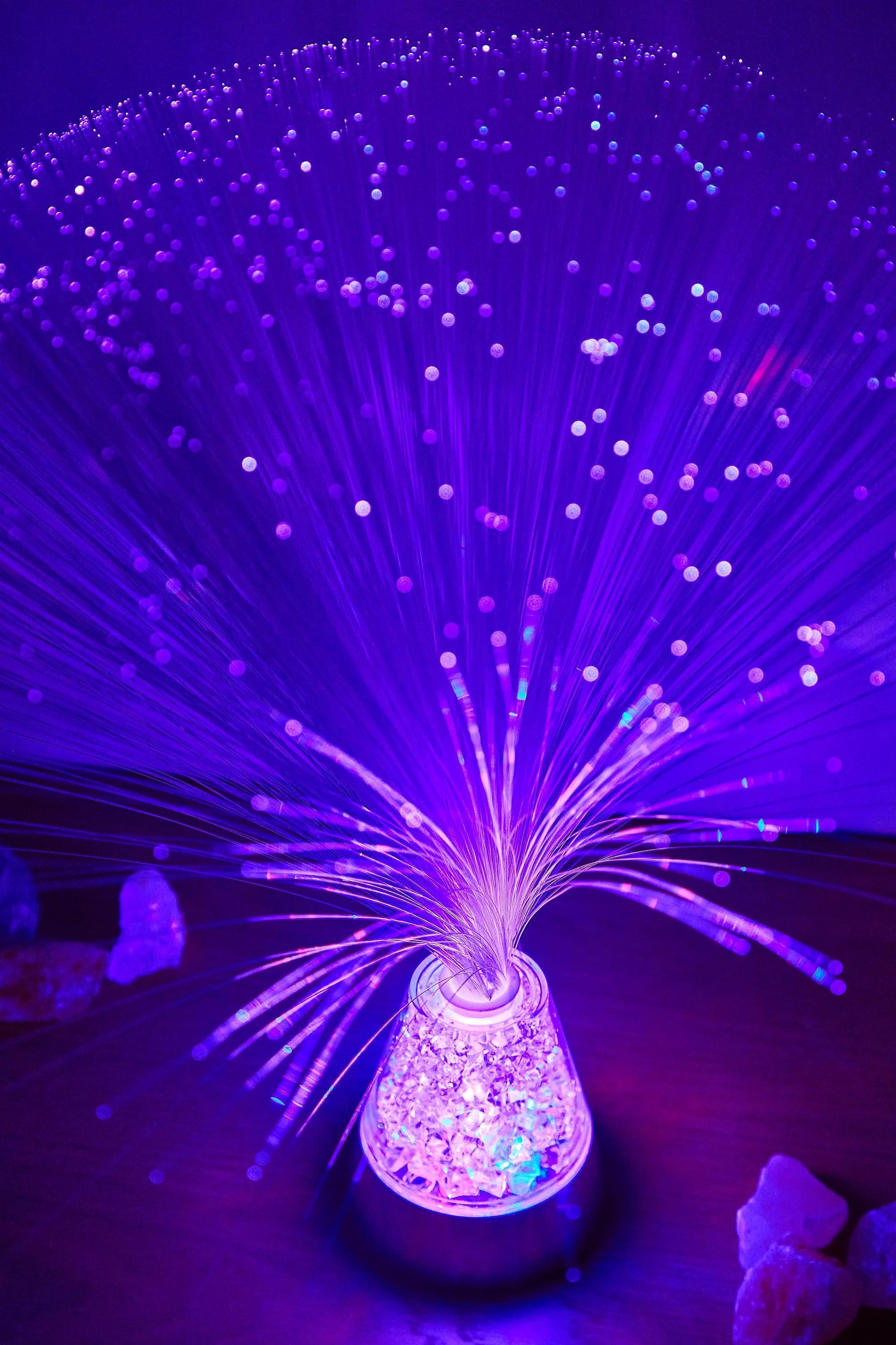 Multicolour Changing Fibre Optic Light, , large image number 0