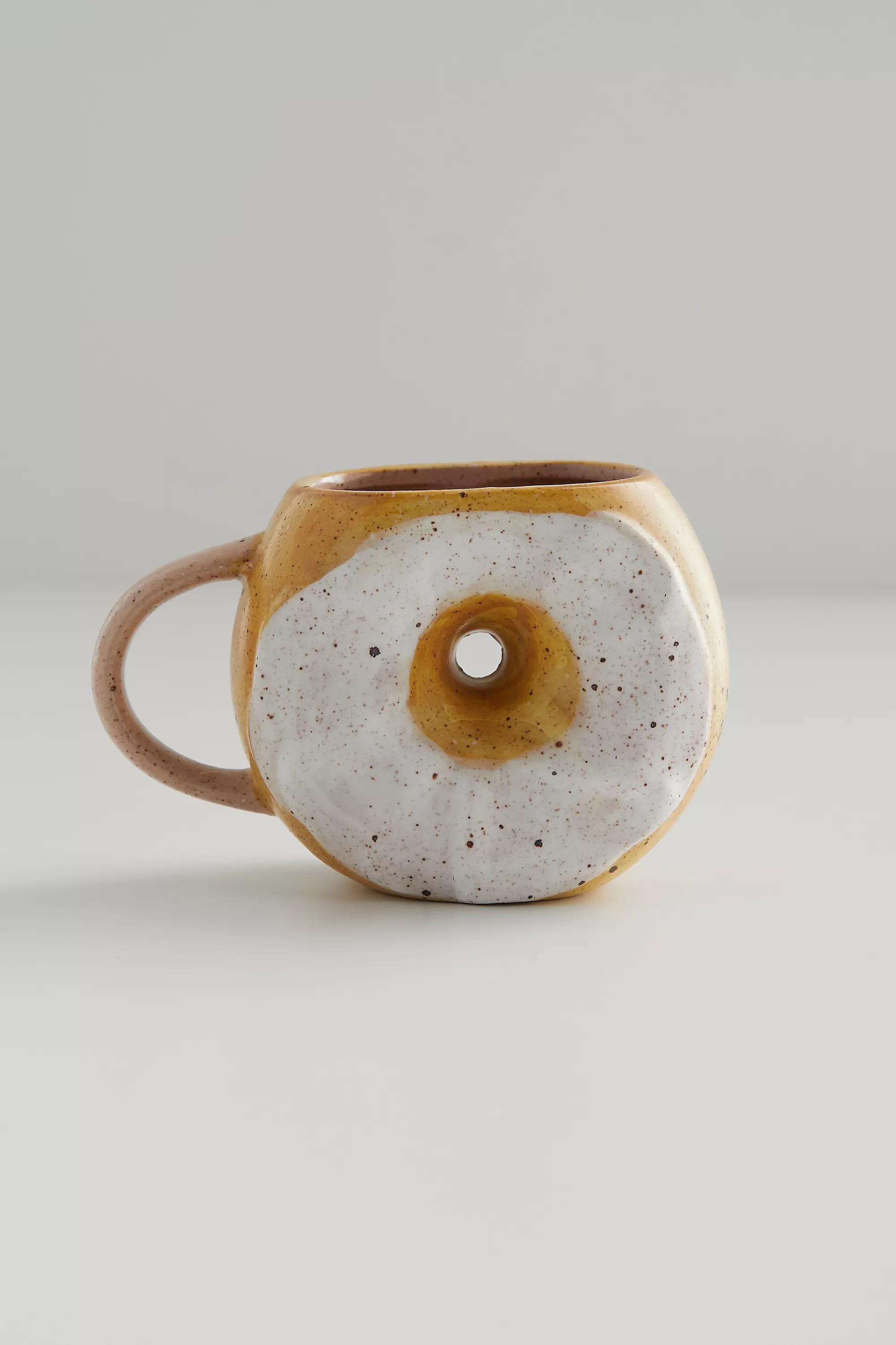 Yellow Bagel Mug, , large image number 1