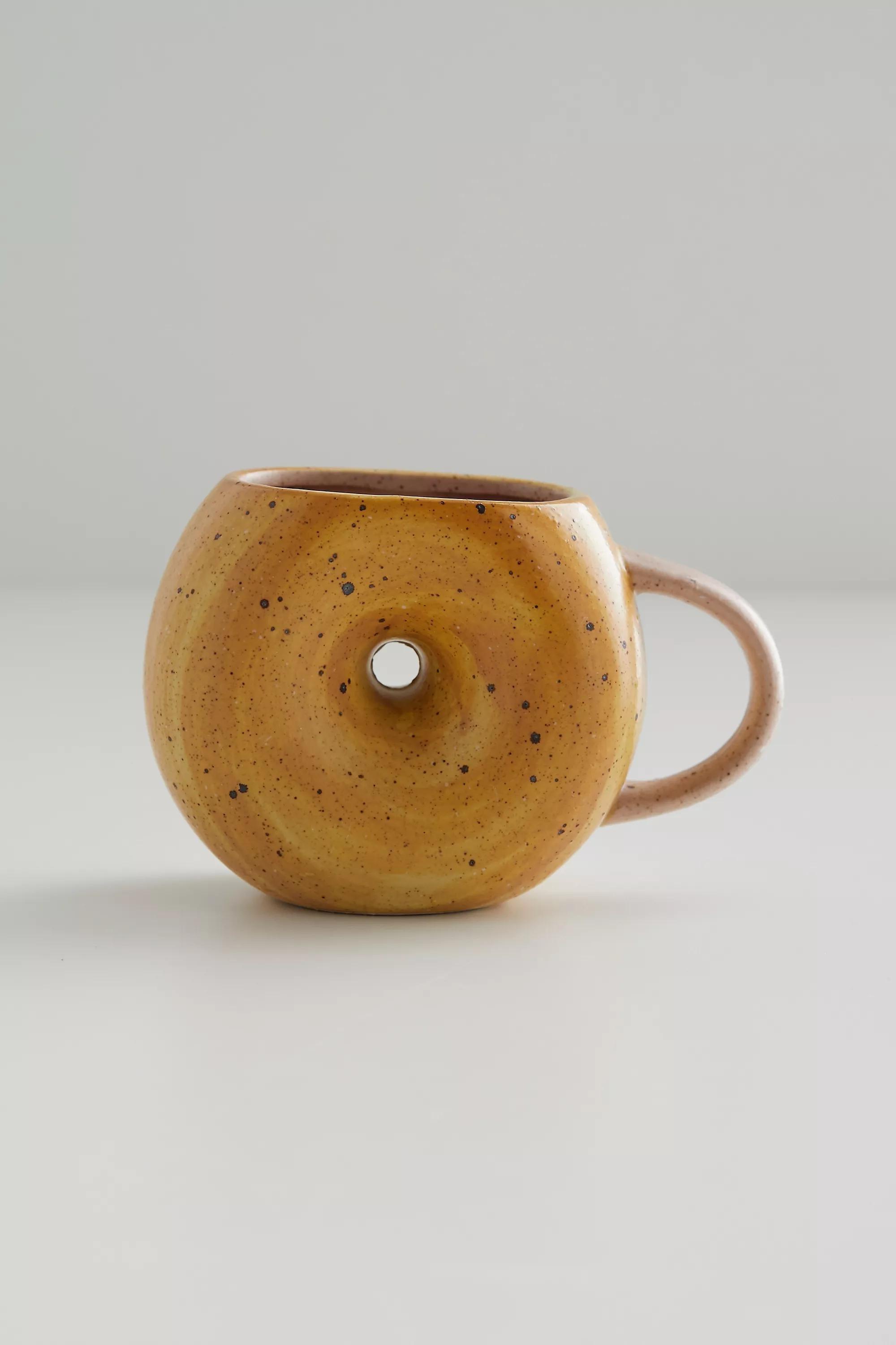 Yellow Bagel Mug, , large image number 3