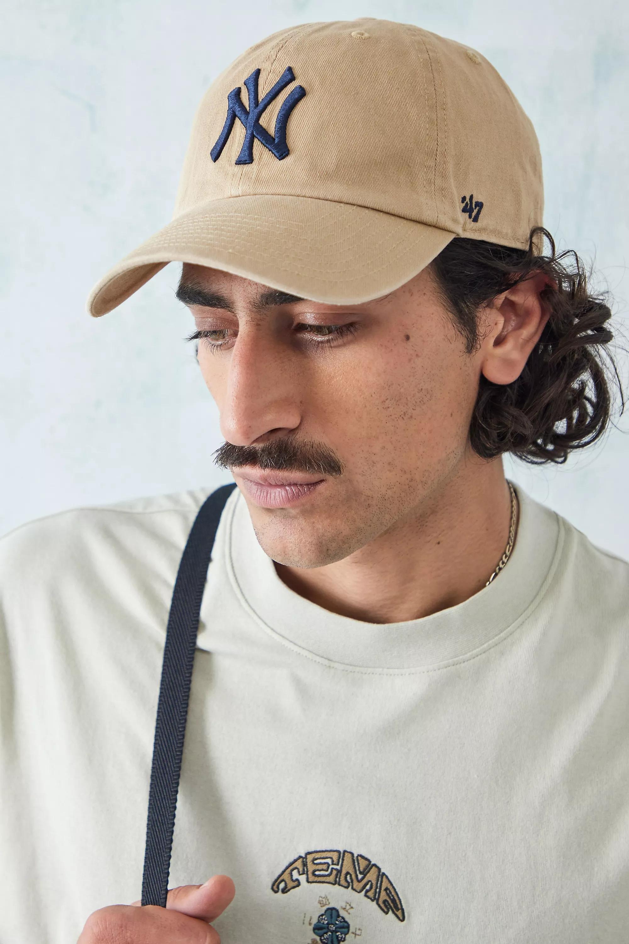 Beige Ny Yankees Clean Up Cap, , large image number 1