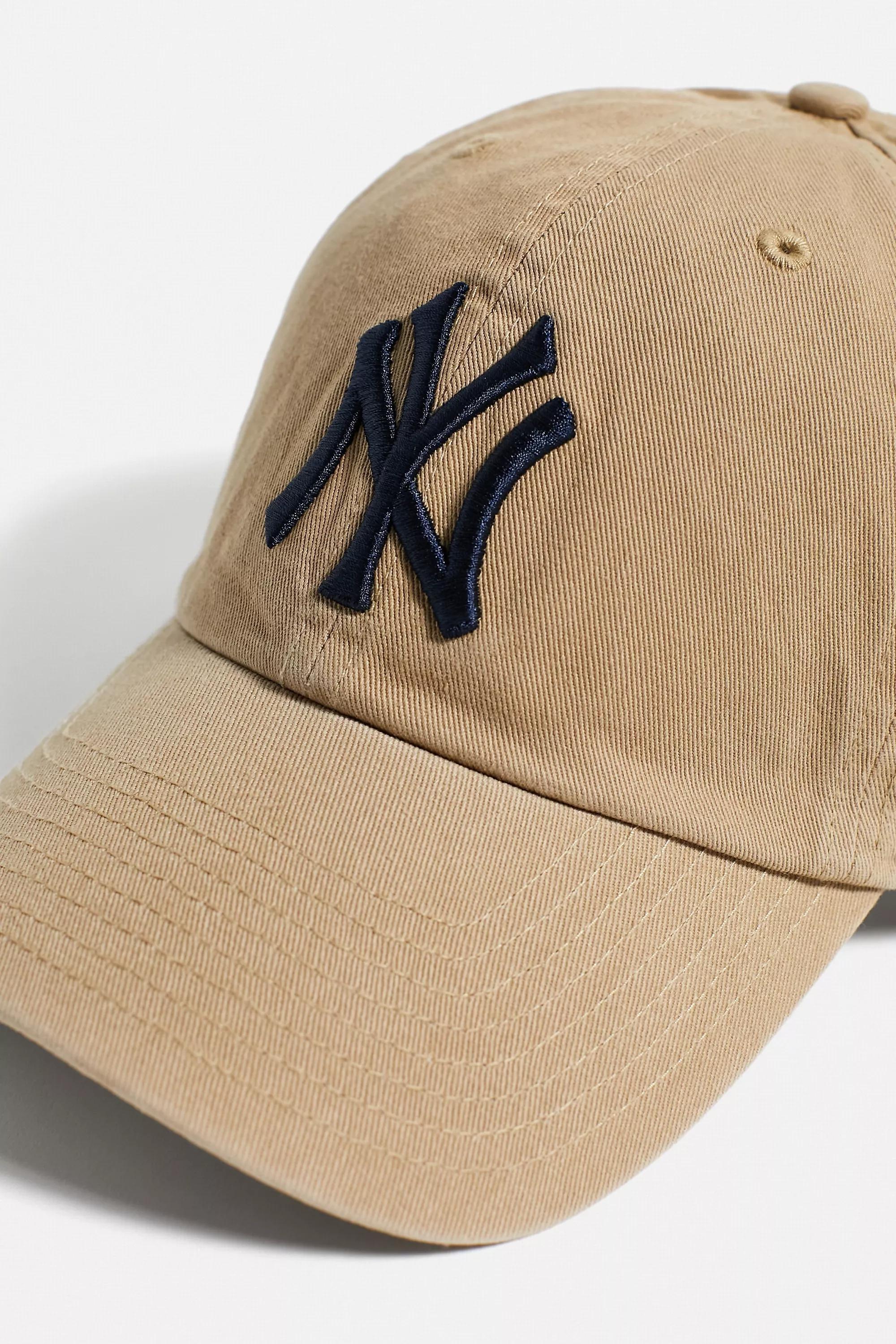 Beige Ny Yankees Clean Up Cap, , large image number 2