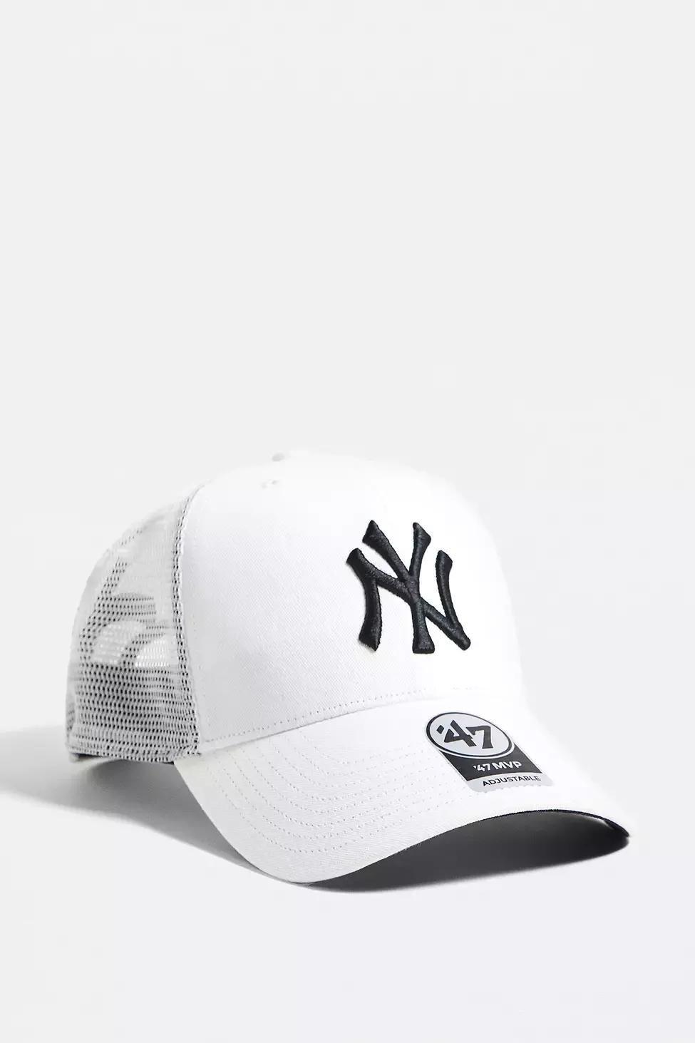 White Ny Yankees Ballpark Trucker Cap, , large image number 1