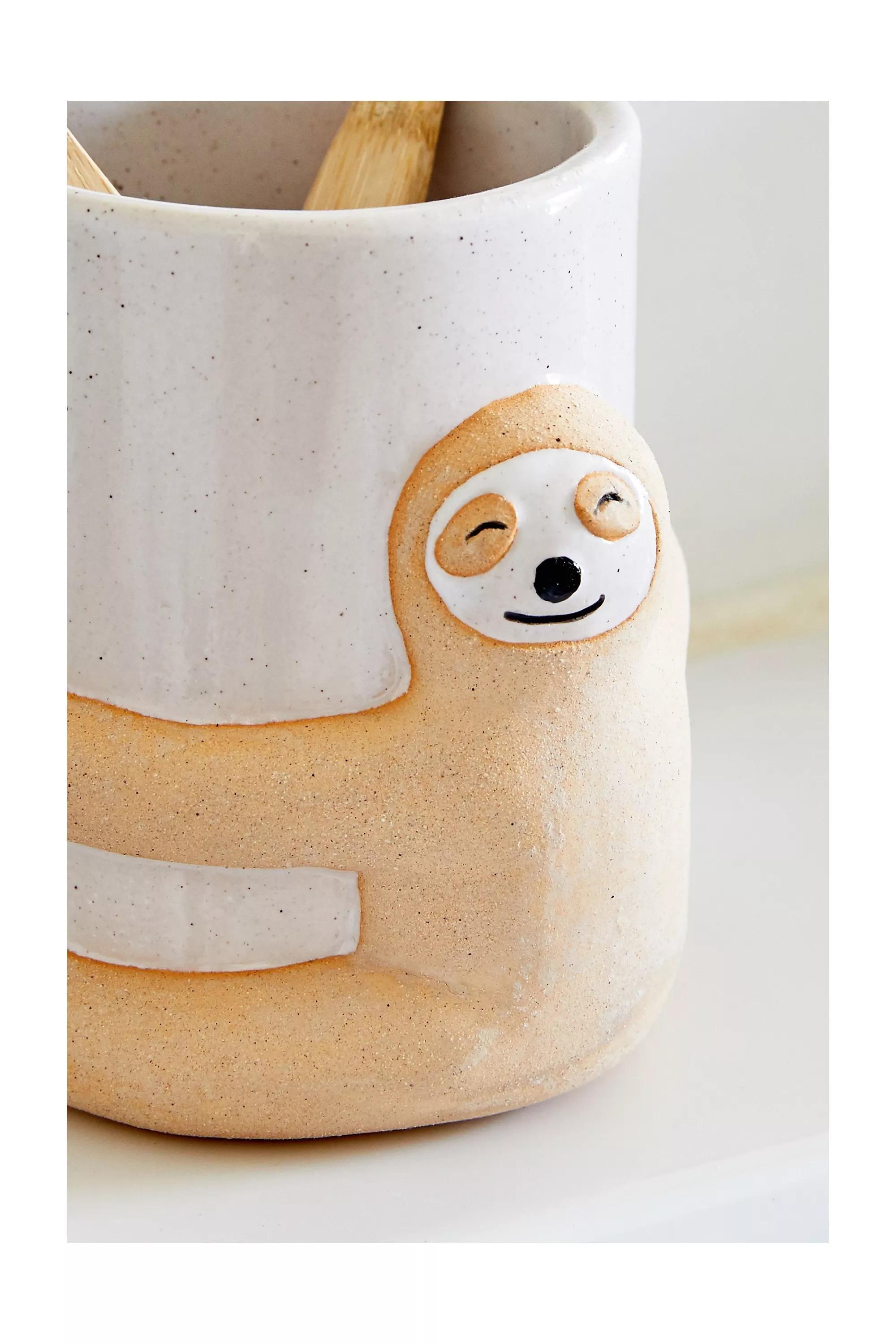 Beige Sloth Tumbler, , large image number 1