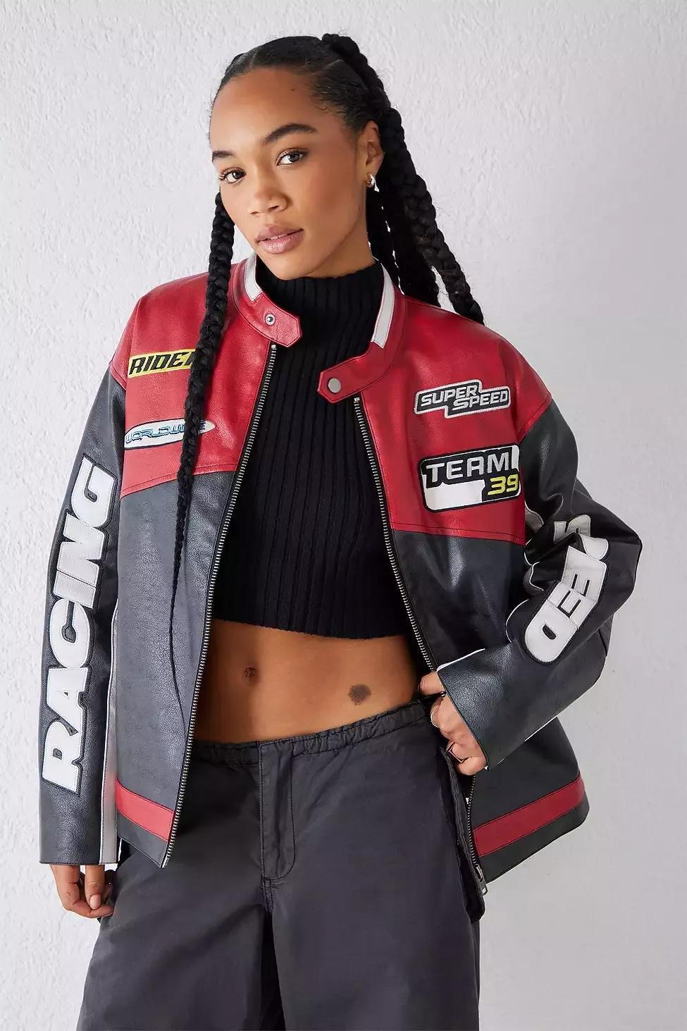 Leather best sale motocross jacket