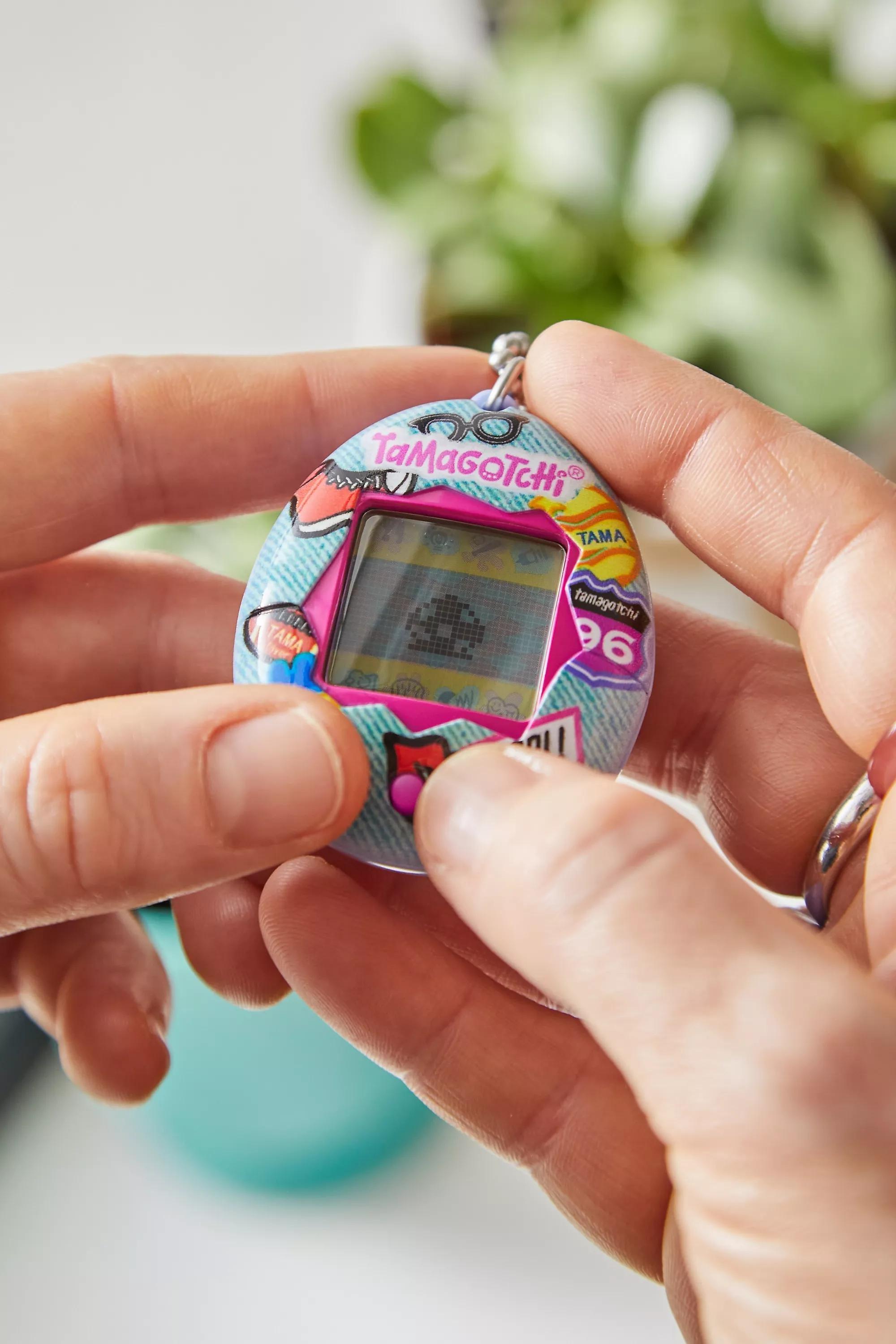 Multicolour Denim Patch Tamagotchi, , large image number 0