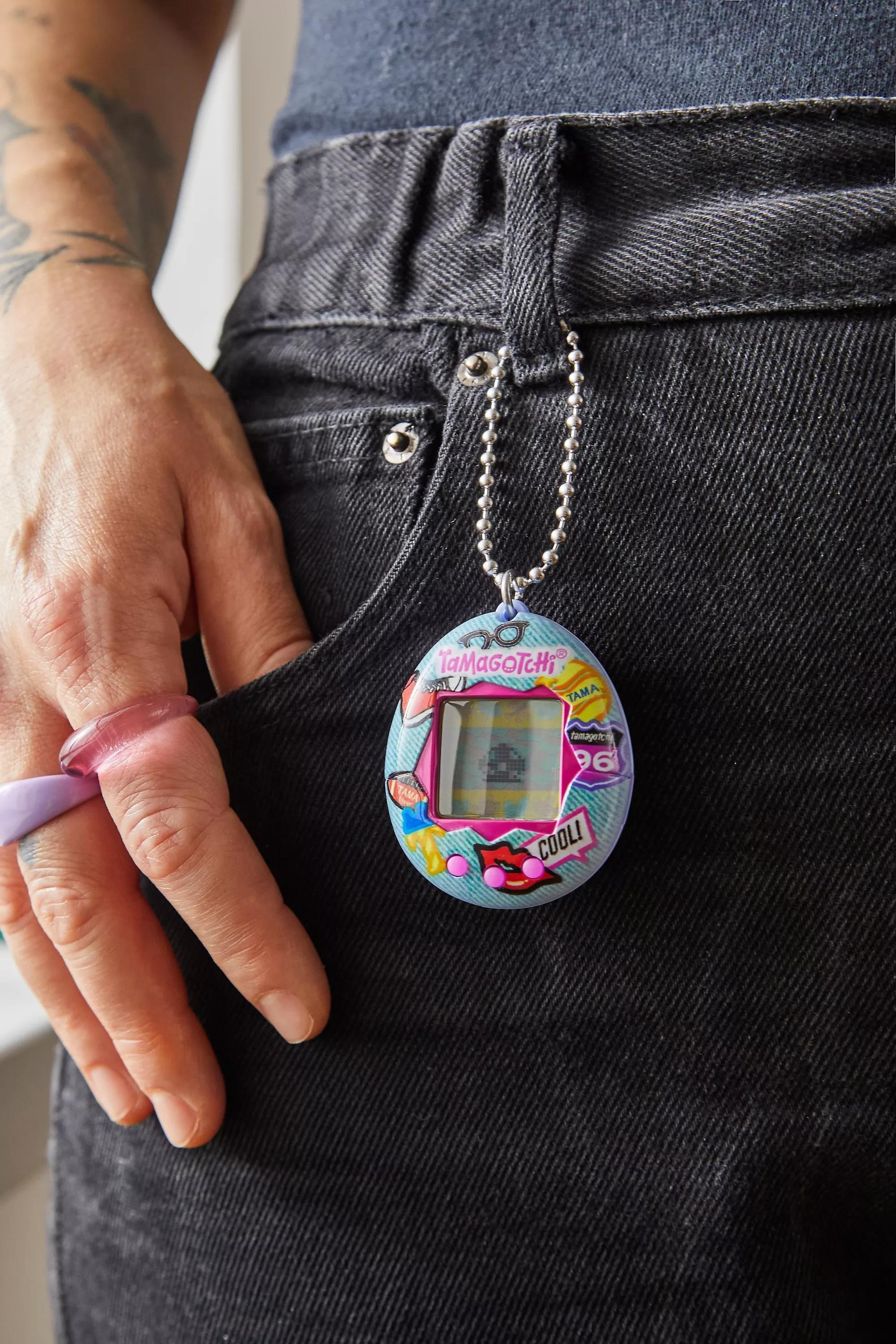 Multicolour Denim Patch Tamagotchi, , large image number 3