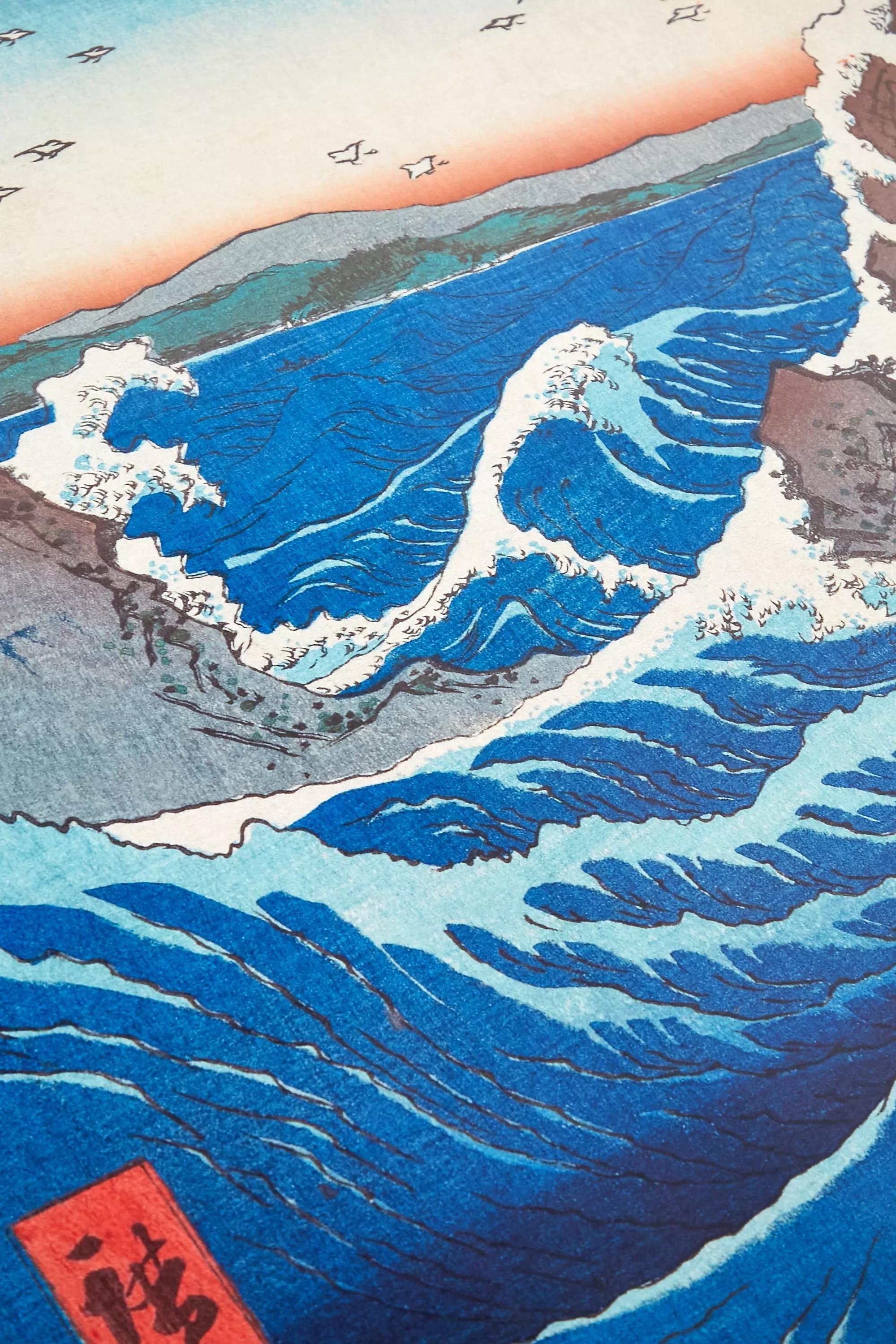 Blue Whirlpool Hokusai Maxi Poster, , large image number 2