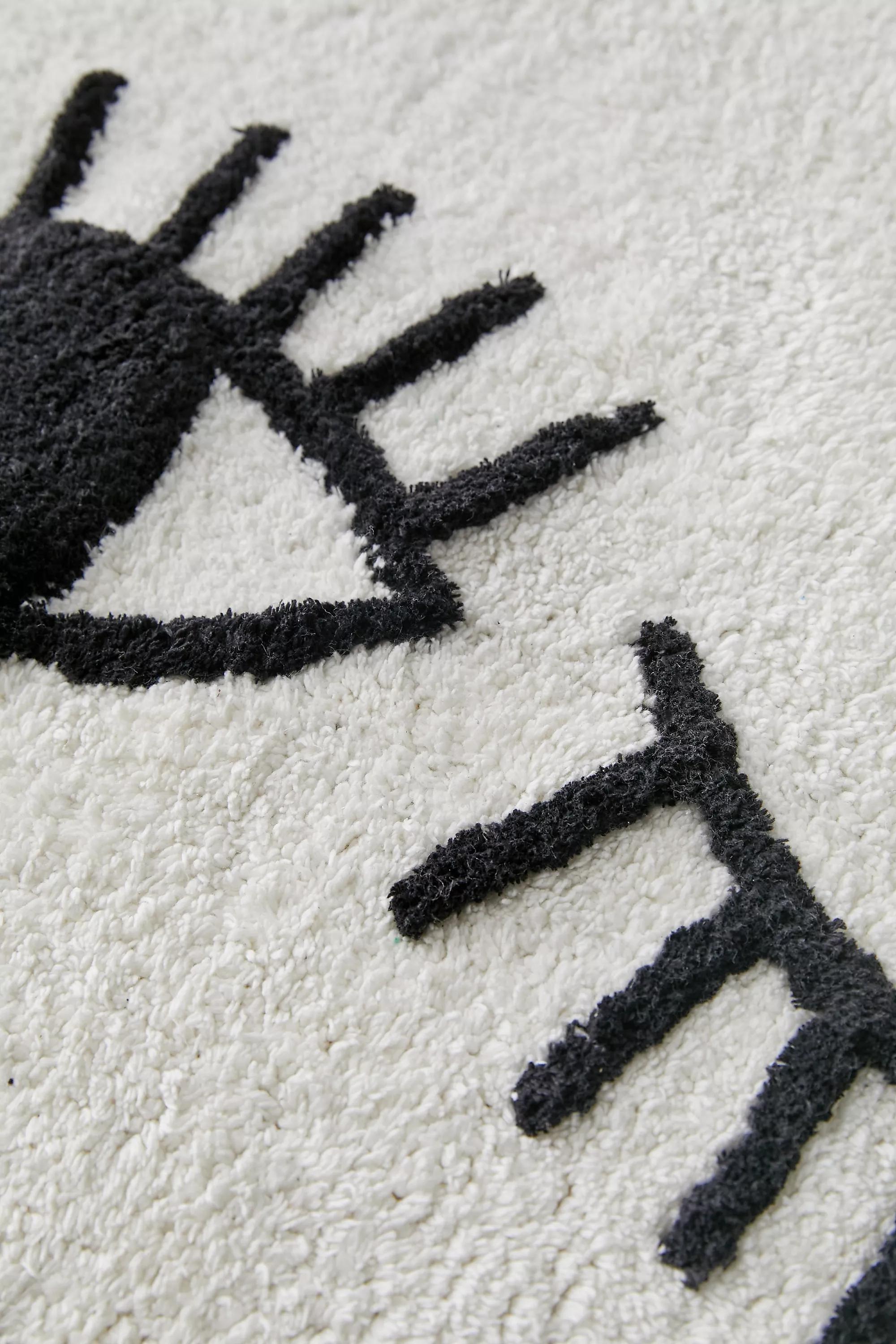 White Winking Eye Bath Mat, , large image number 1