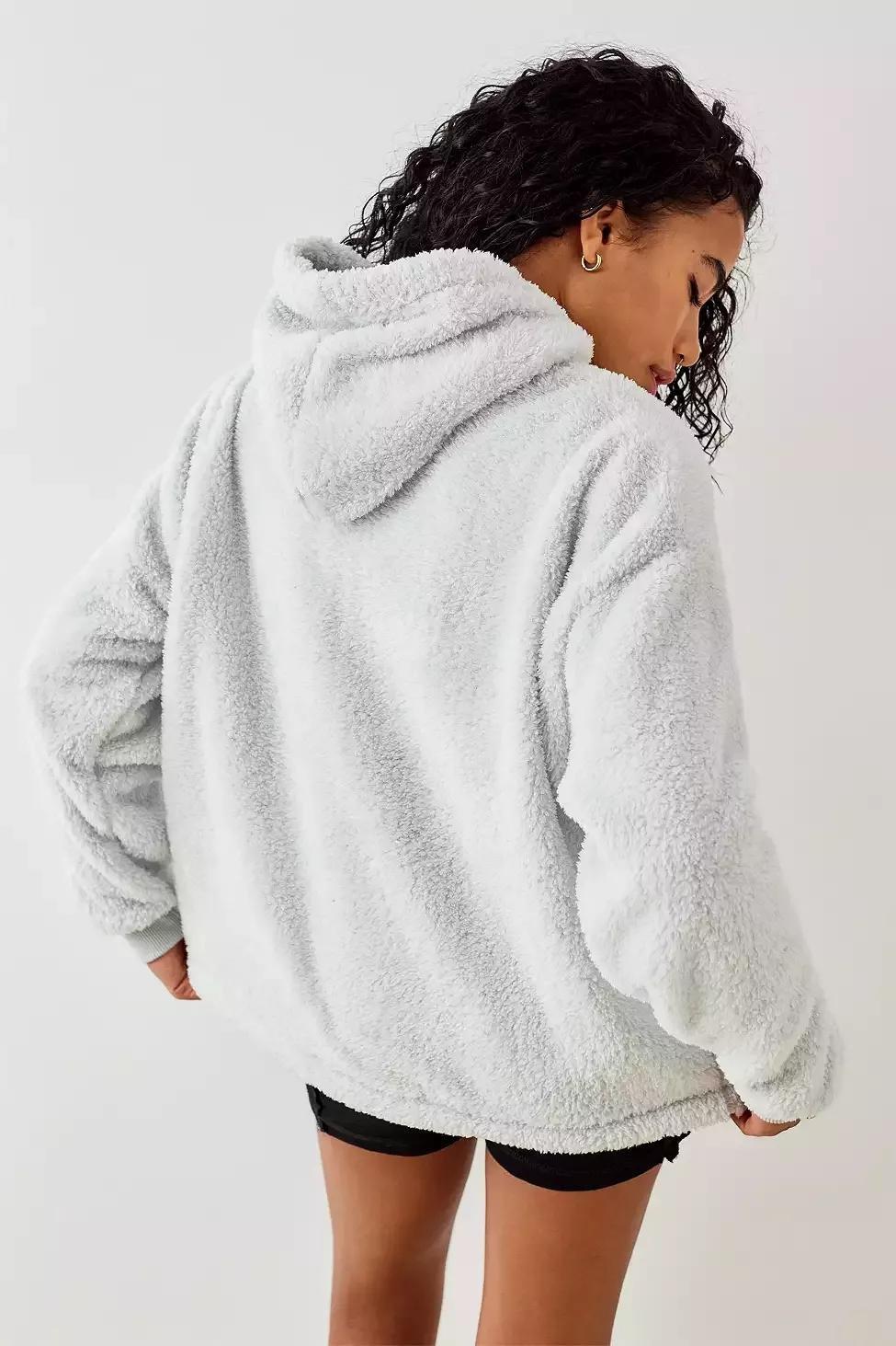 Urban outfitters hot sale teddy hoodie