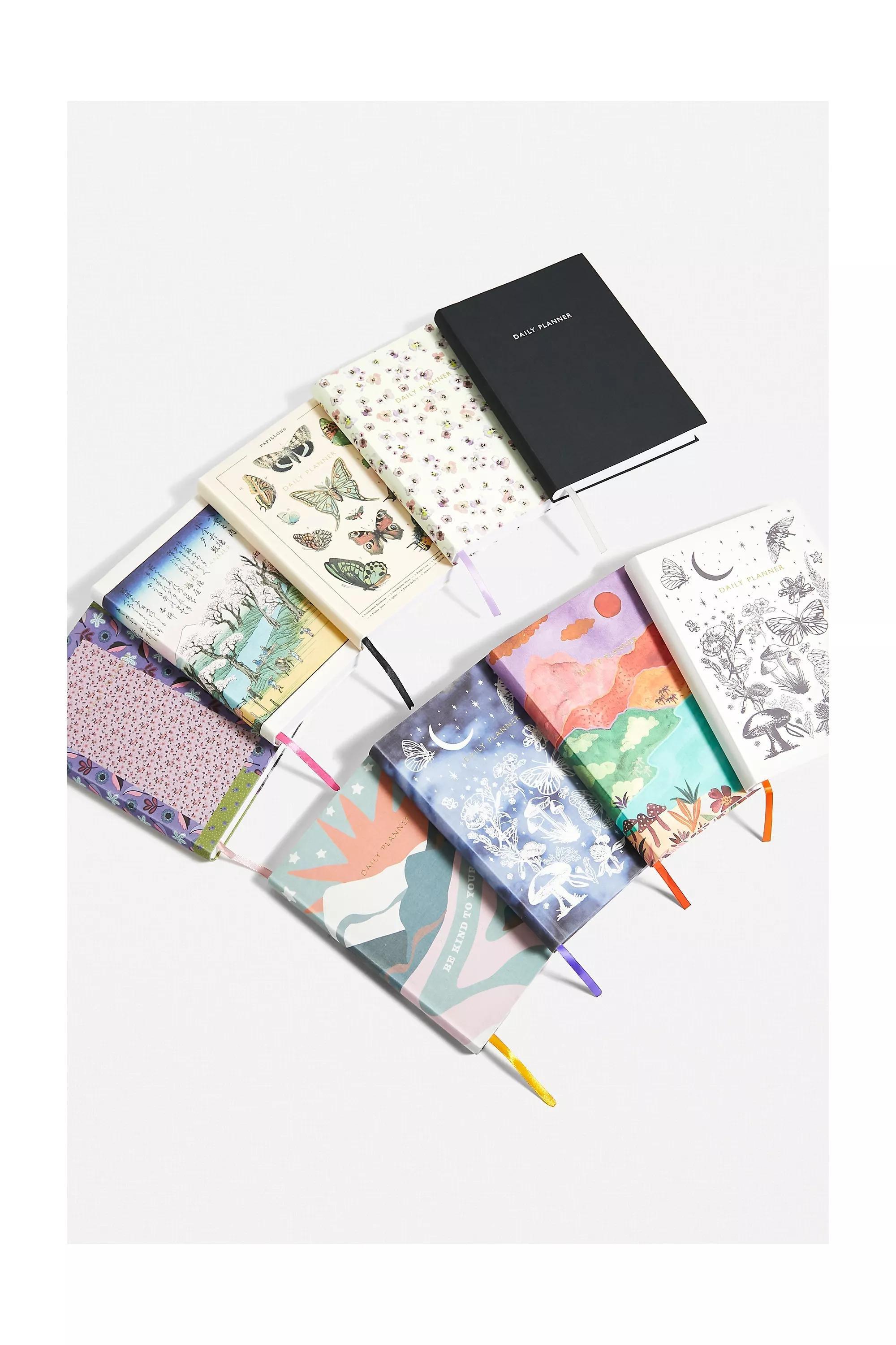 White Ditsy Pansy Daily Planner, , large image number 3
