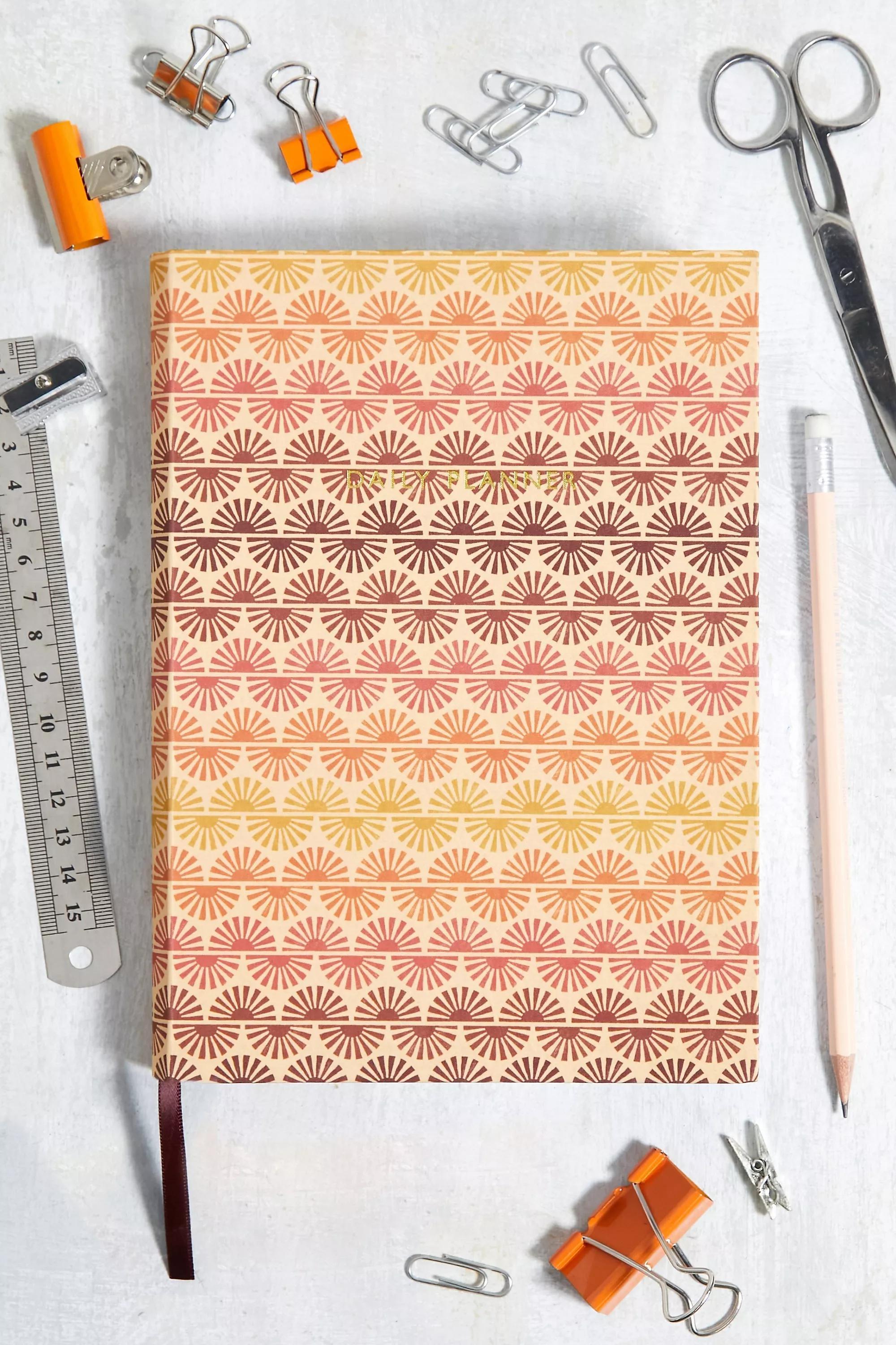 Multicolour Retro Sunshine Daily Planner, , large image number 0