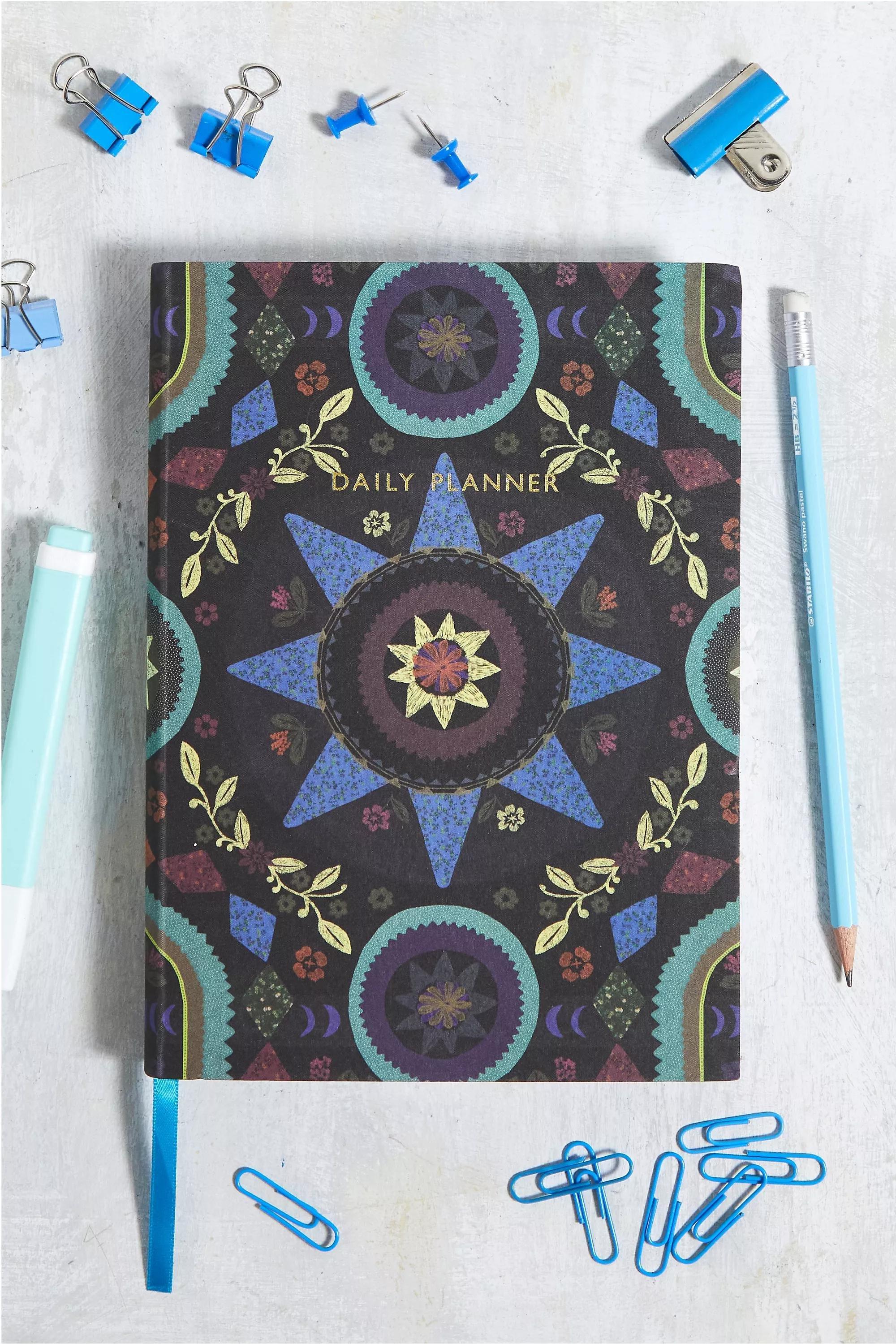 Black Hadley Medallion Daily Planner, , large image number 0