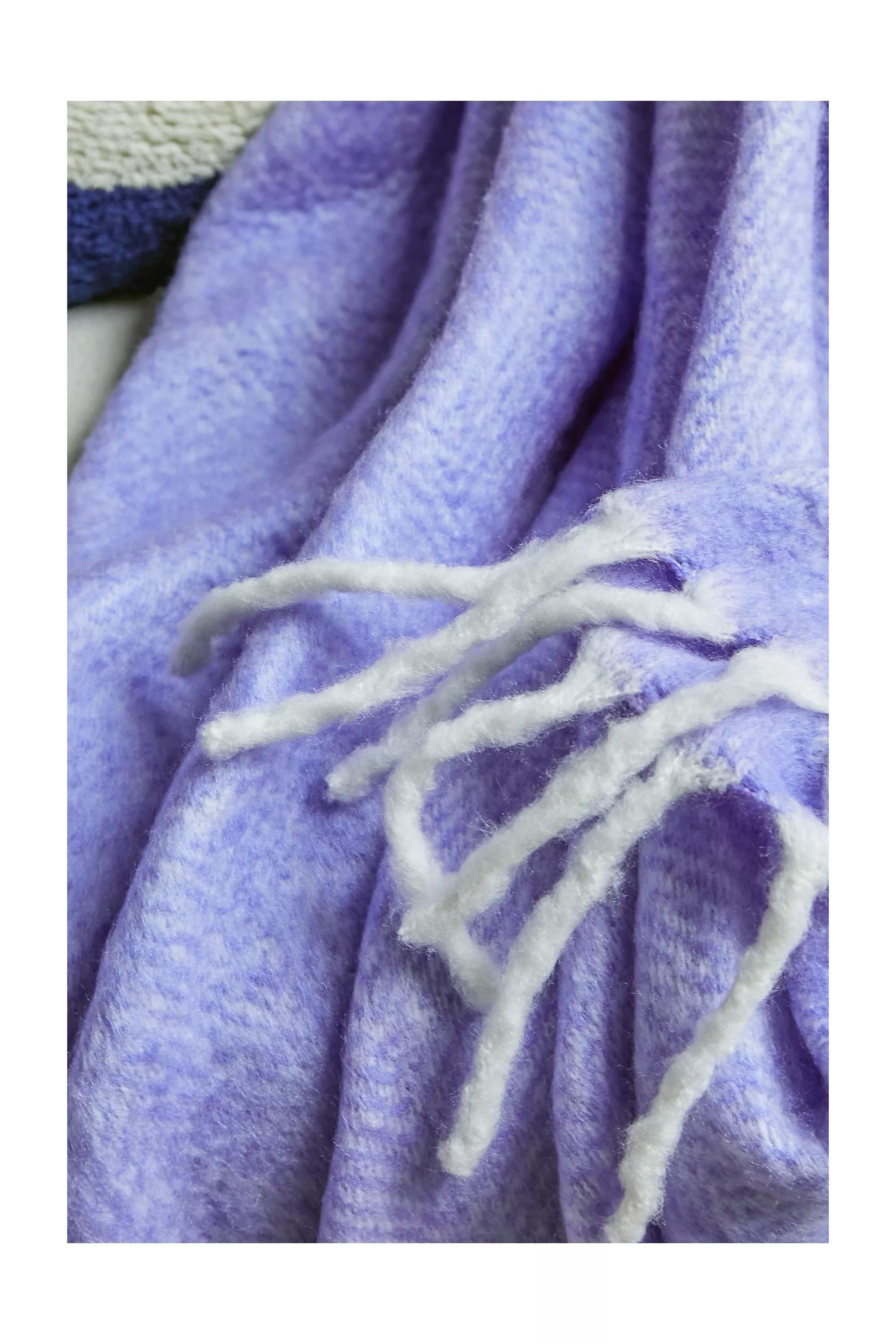 Purple Periwinkle Cosy Throw Blanket, , large image number 2