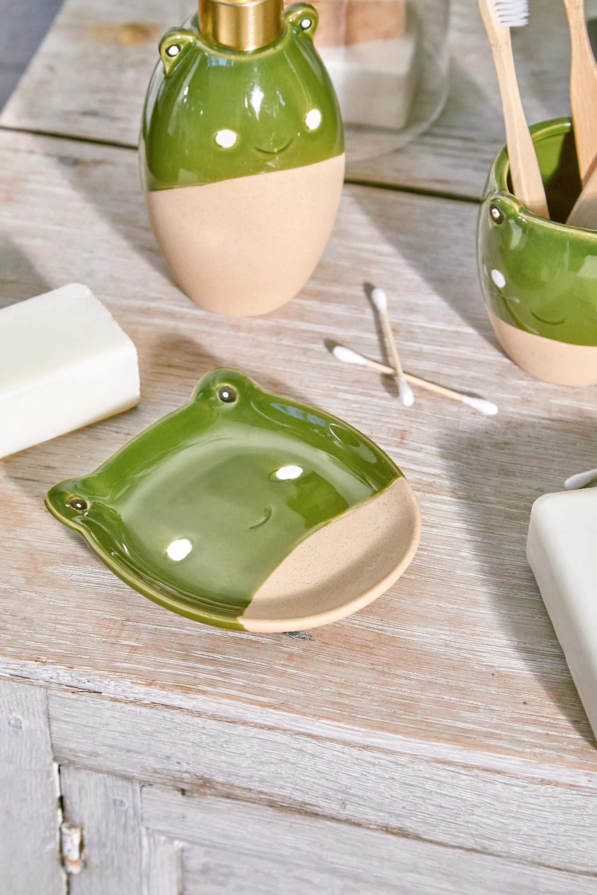 Green Froggy Soap Dish, , medium