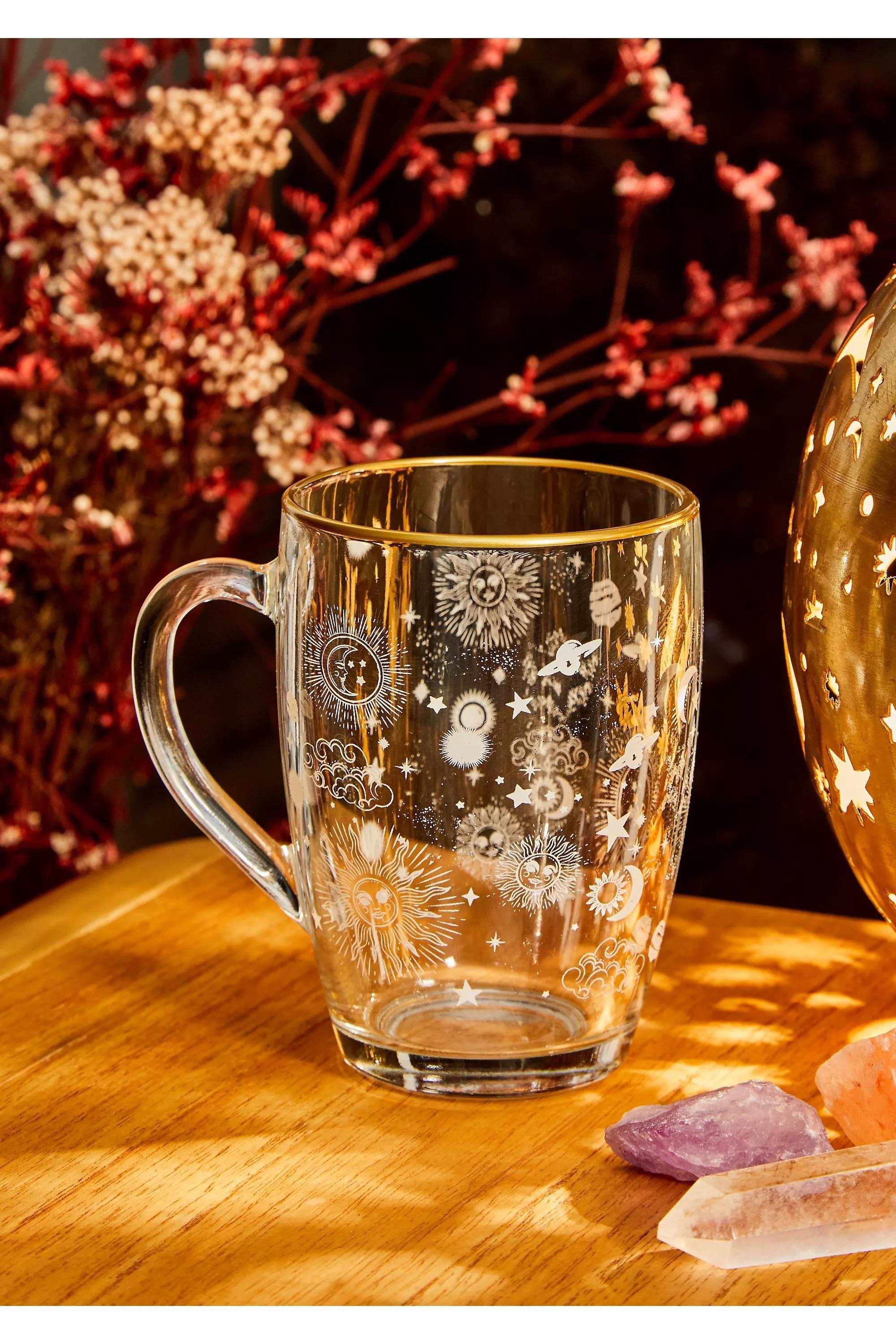 White Serena Glass Mug, , large image number 0