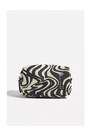 Urban Outfitters - Black Printed Cord Make Up Bag
