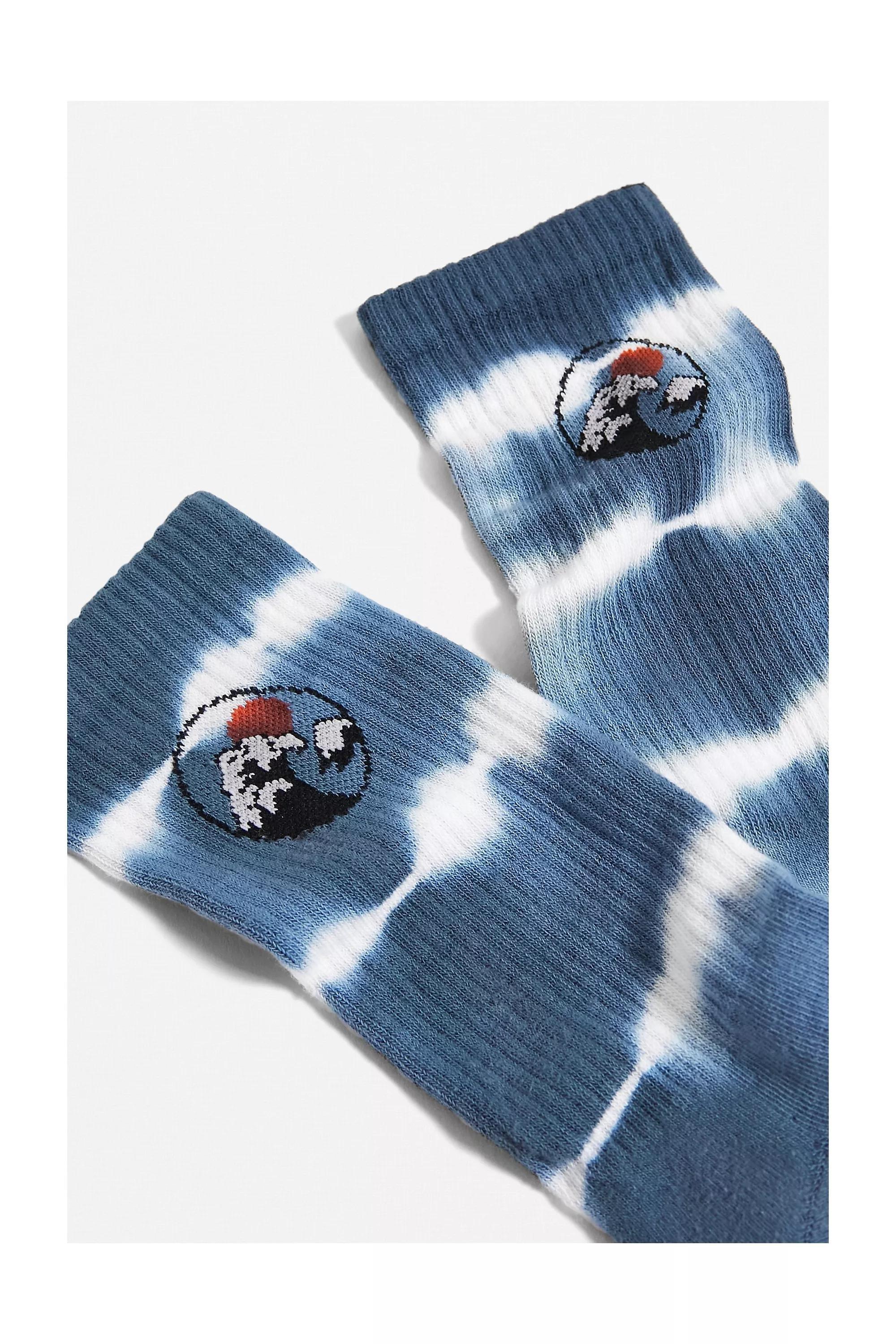 Grey Tie Dye Mountain Socks, , large image number 2