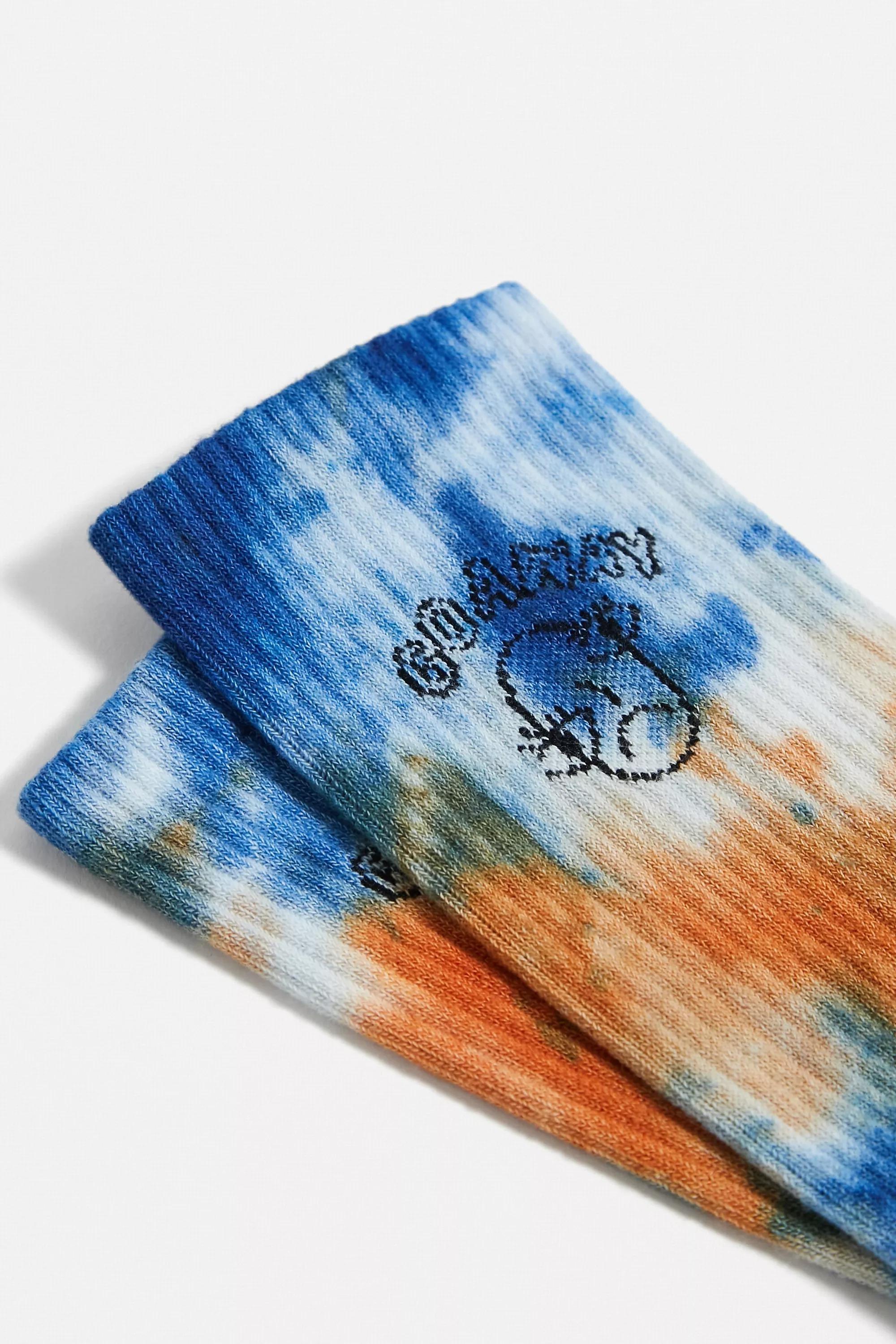 Multicolour Tie-Dye Go Away Socks, , large image number 1
