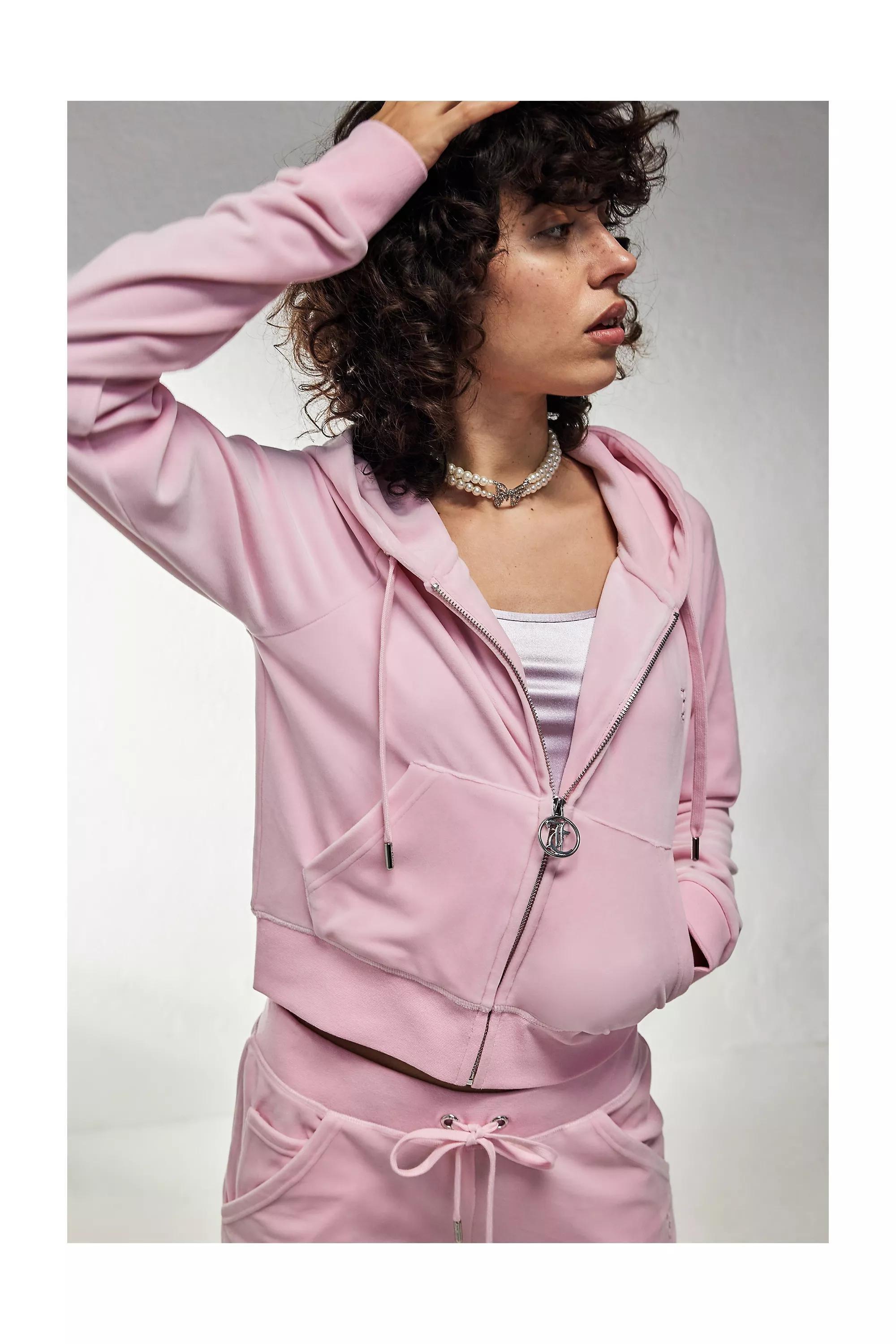 Pink Juicy Couture Zip-Up Hoodie Jacket