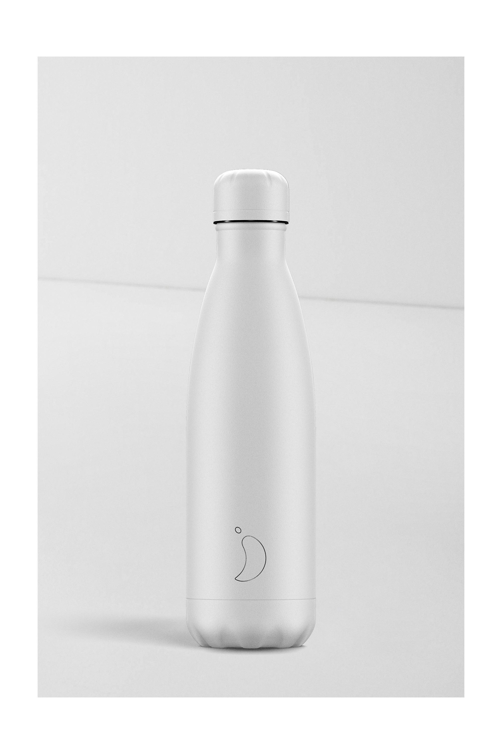 White 500Ml Stainless Steel Water Bottle, WHT, large image number 0
