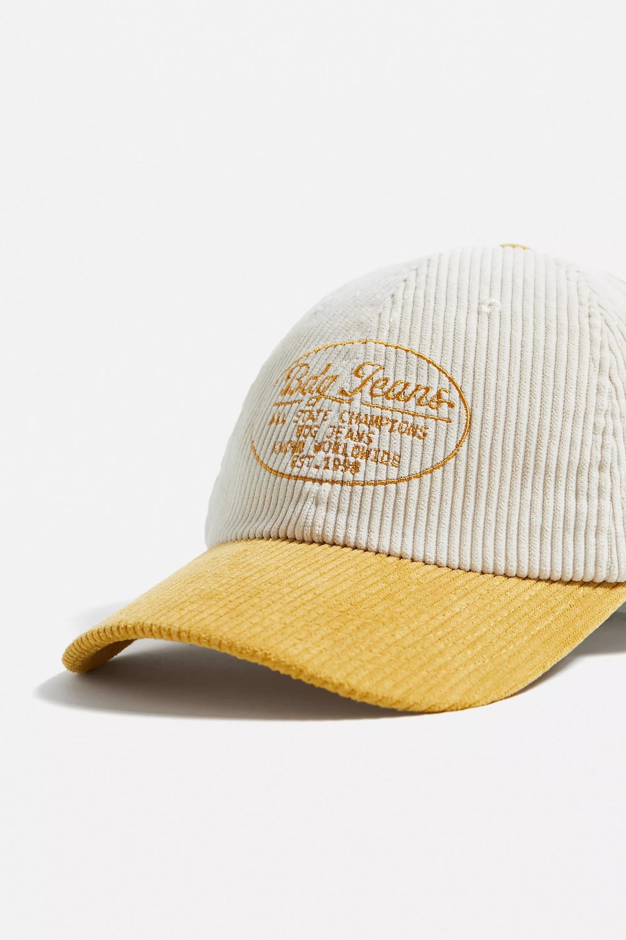 Yellow Corduroy Baseball Cap, , large image number 2