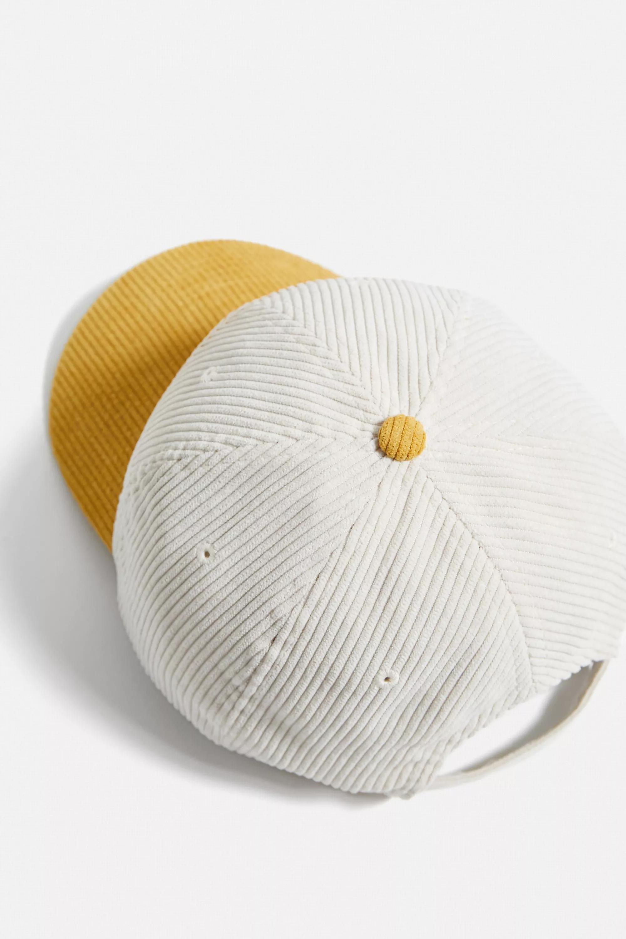 Yellow Corduroy Baseball Cap, , large image number 3