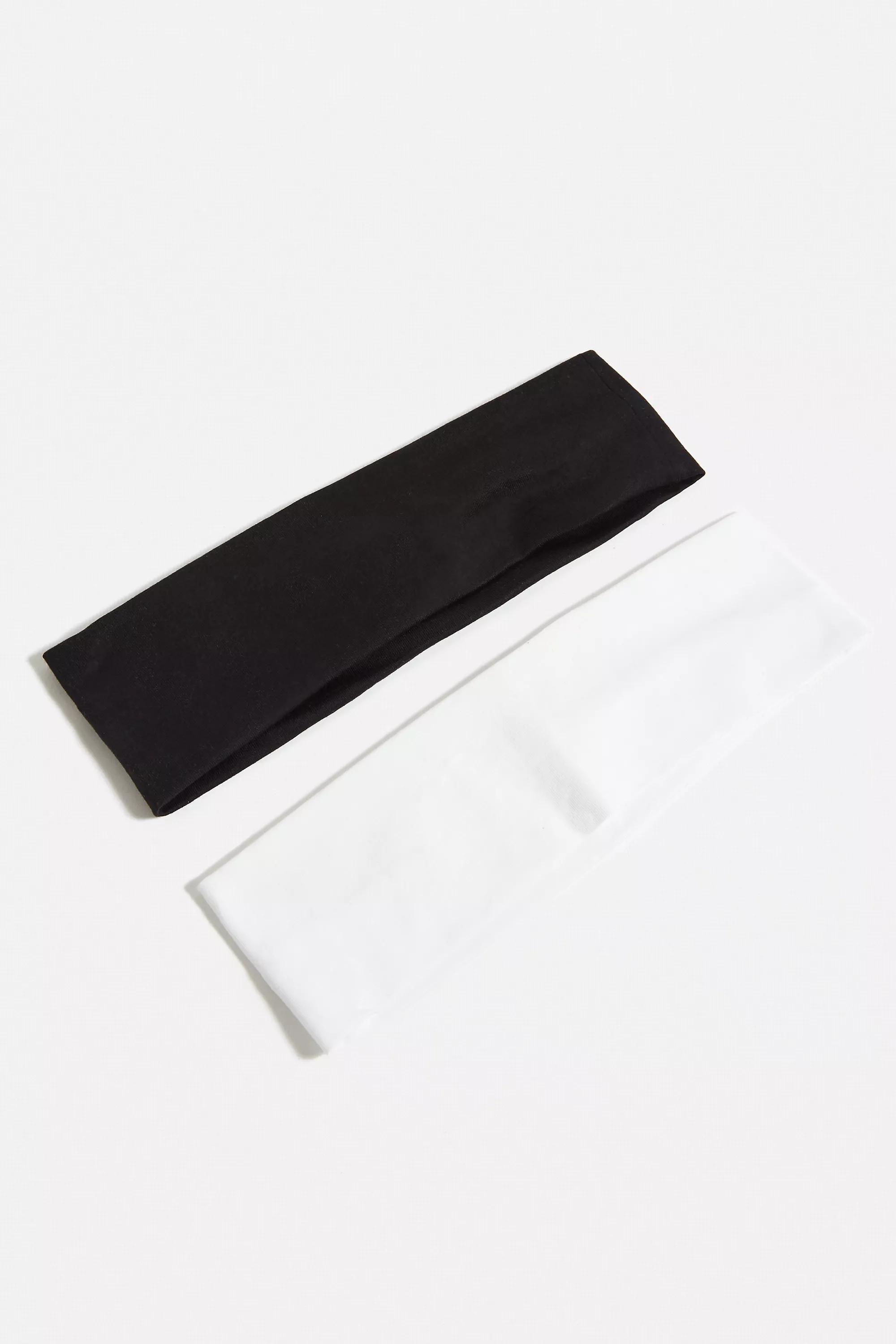 Black Plain Headband , Set Of 2, BLK, large image number 1