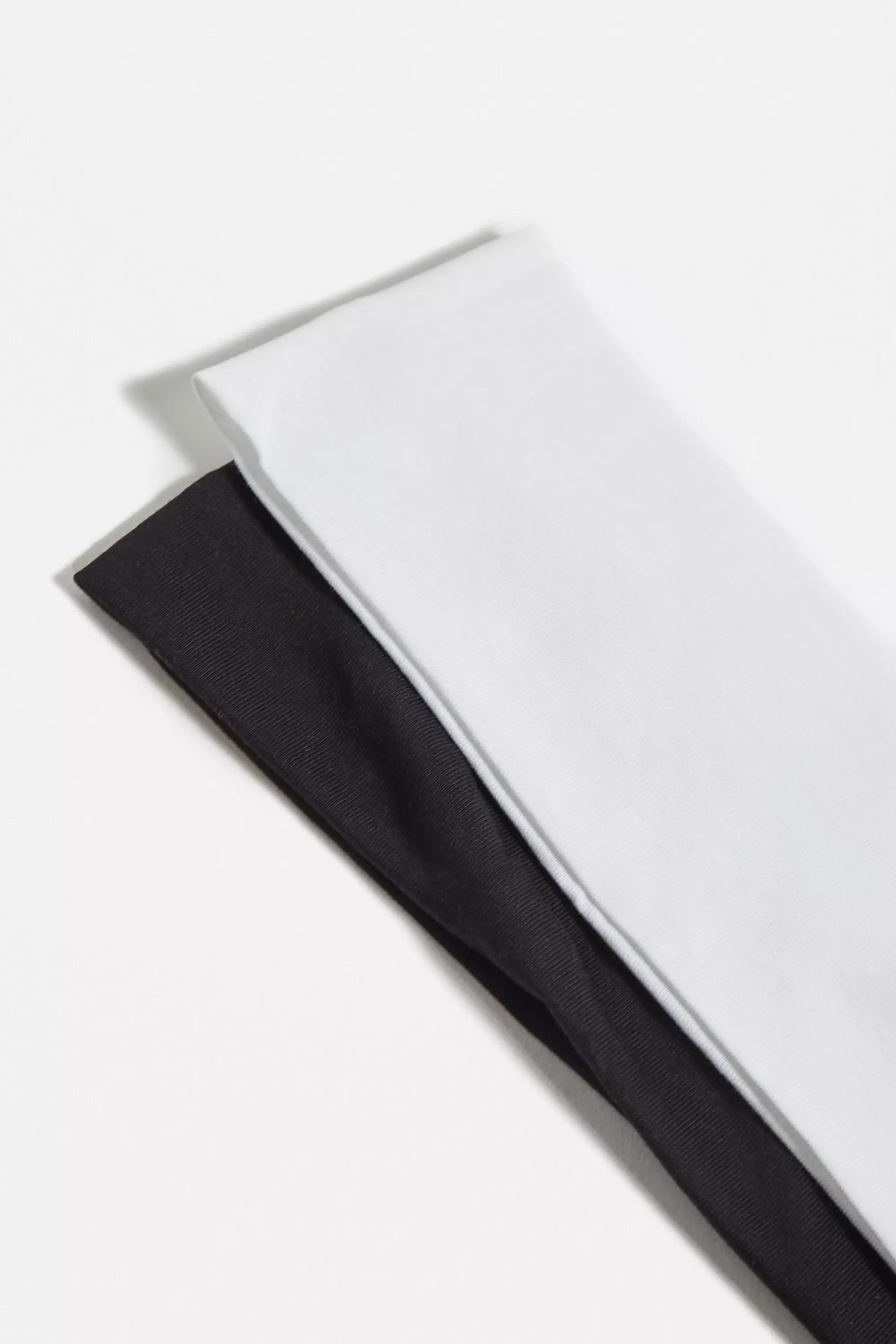 Black Plain Headband , Set Of 2, BLK, large image number 2