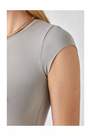 Urban Outfitters - Grey Slinky Cap Sleeve Baby T-Shirt