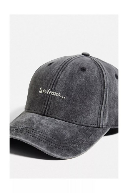 Urban Outfitters - Black Washed Baseball Cap
